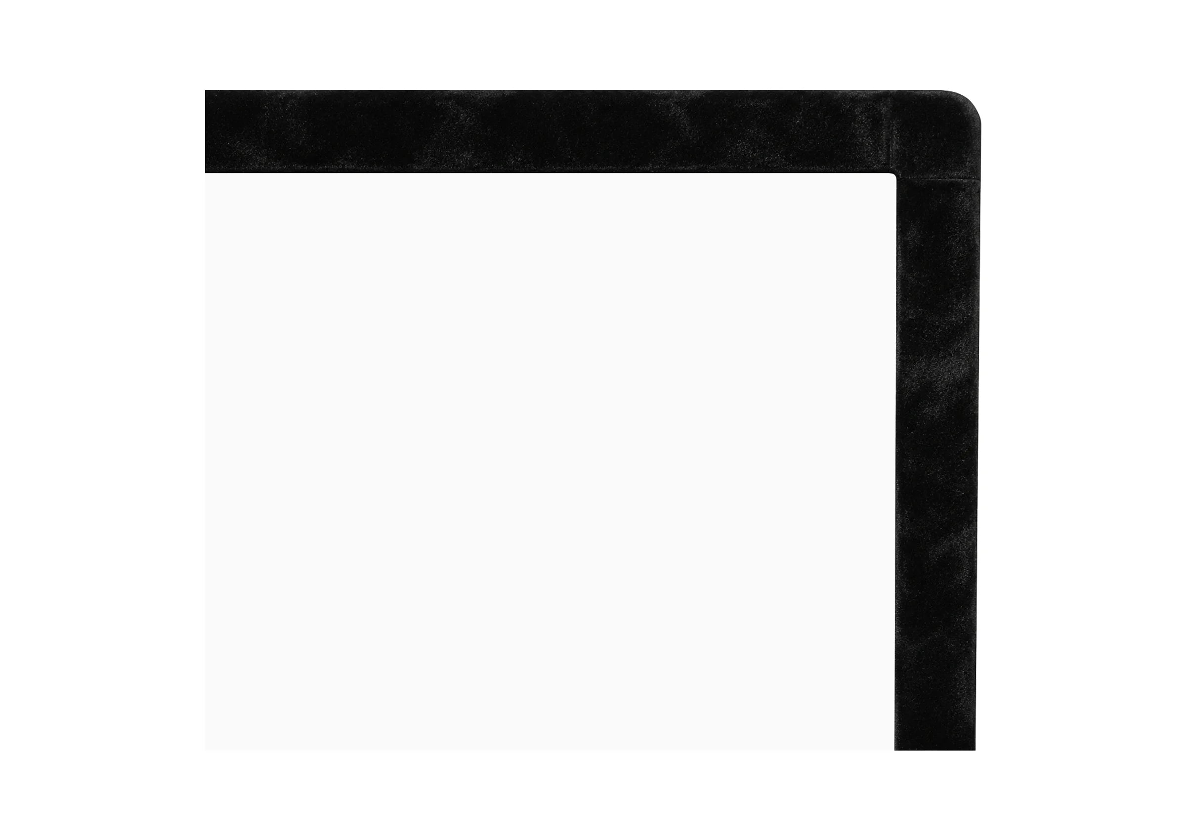 Close up of the corner of the celexon SOUNDVISION Premium Plus Frame Screen 