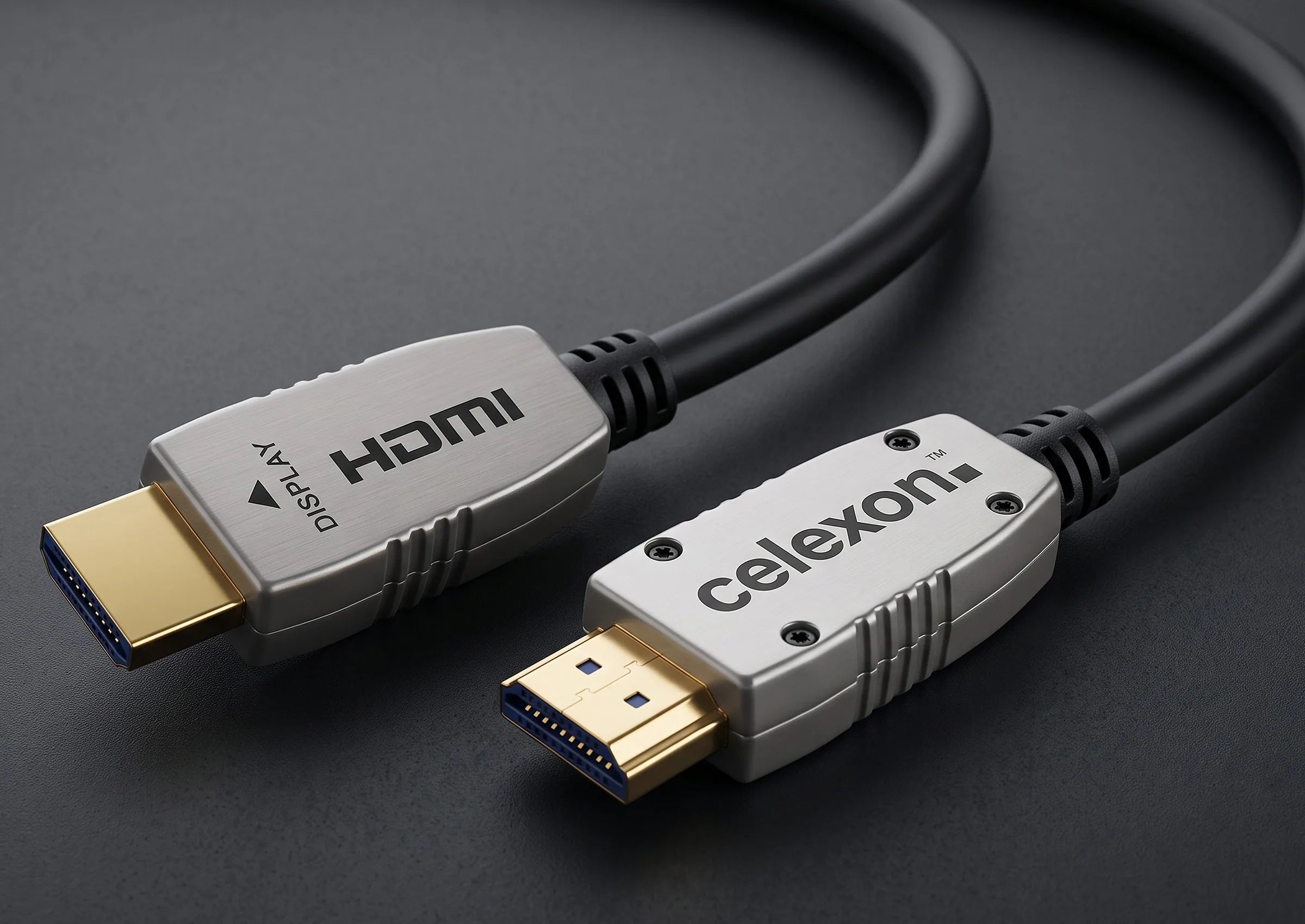 celexon UHD Optical Fibre HDMI 2.0b aktiv kabel, svart