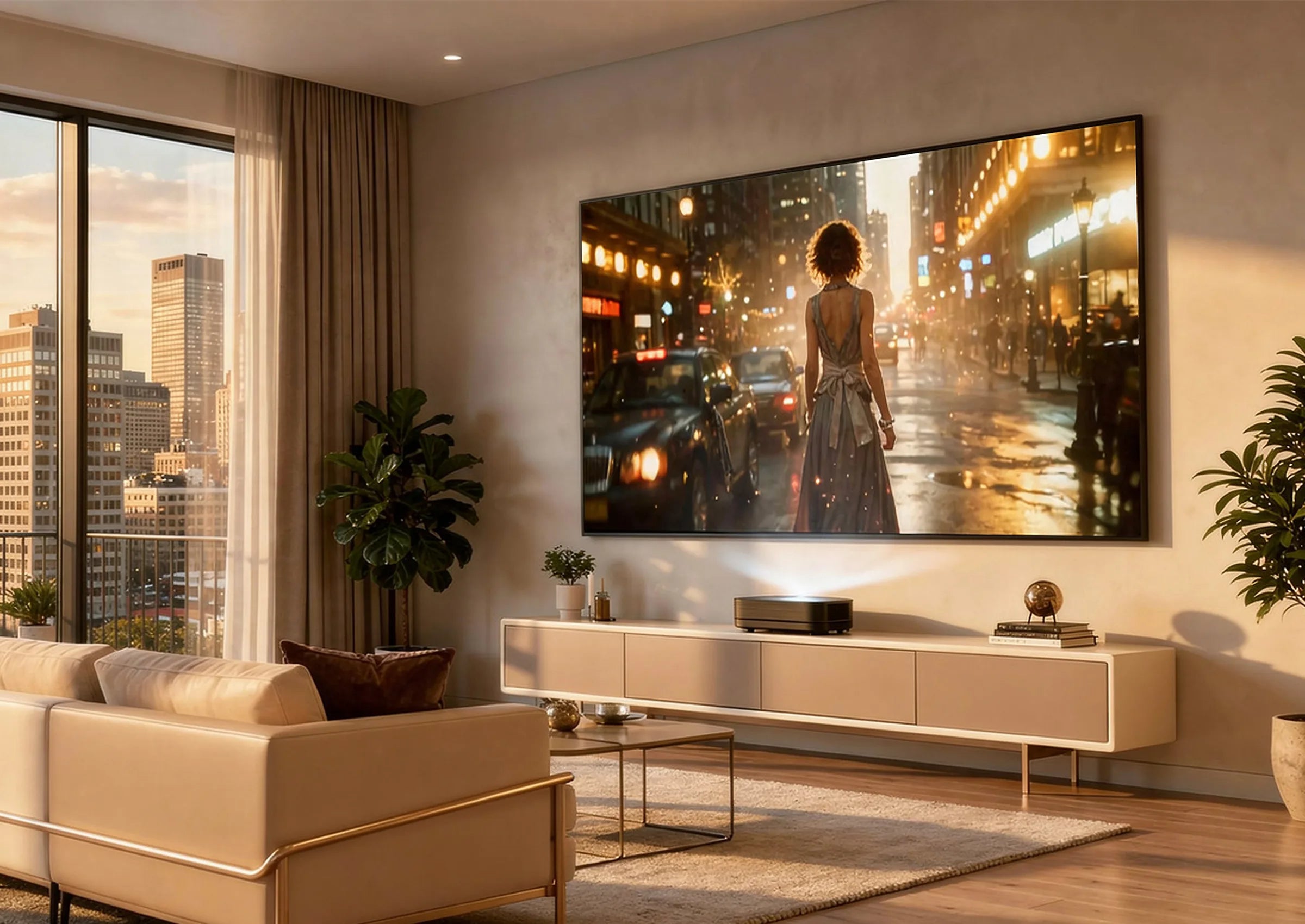 celexon HomeCinema UST pantalla de marco de alto contraste BrightOnyx