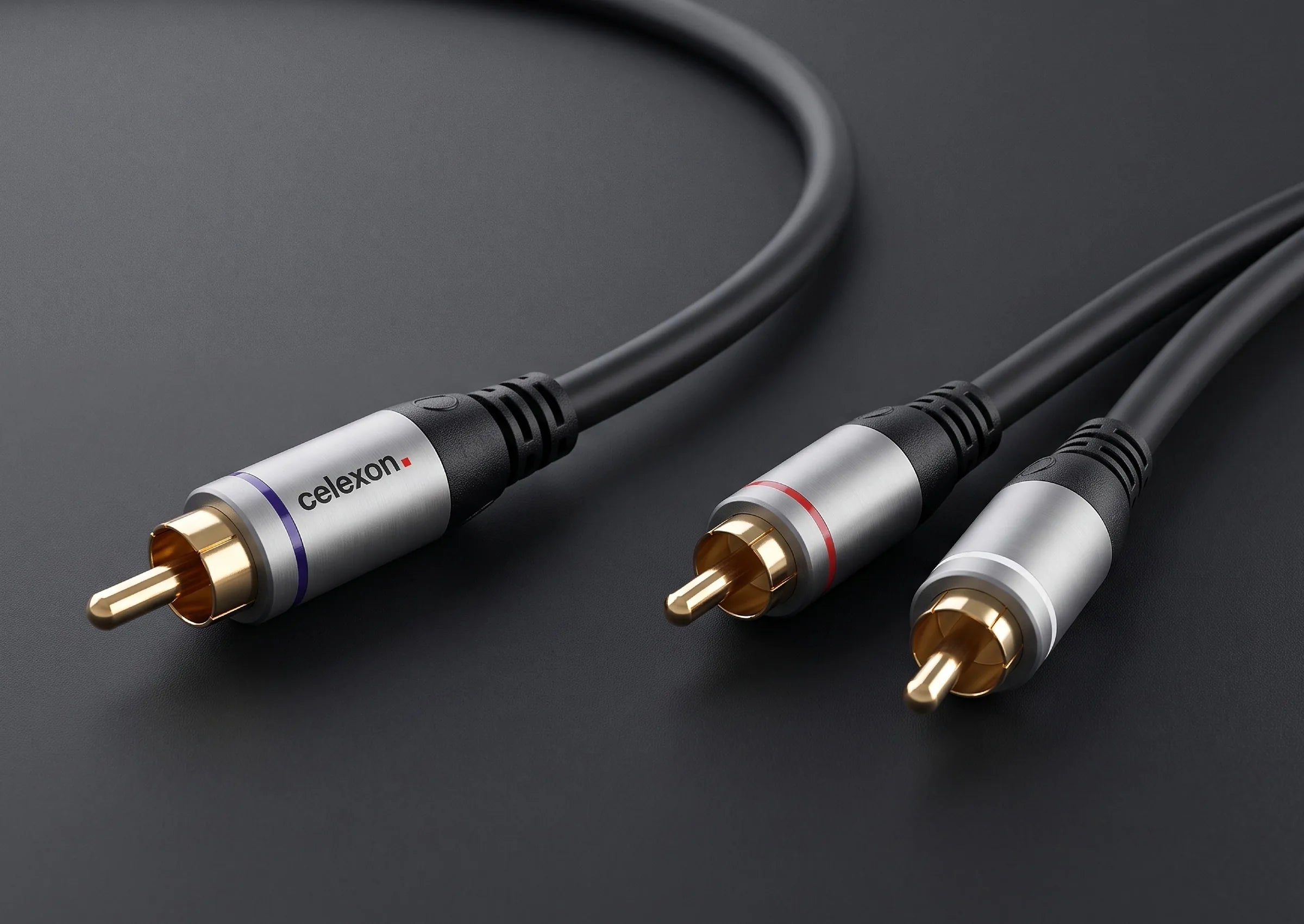 celexon RCA till 2x RCA ljudkabel – Professional Line