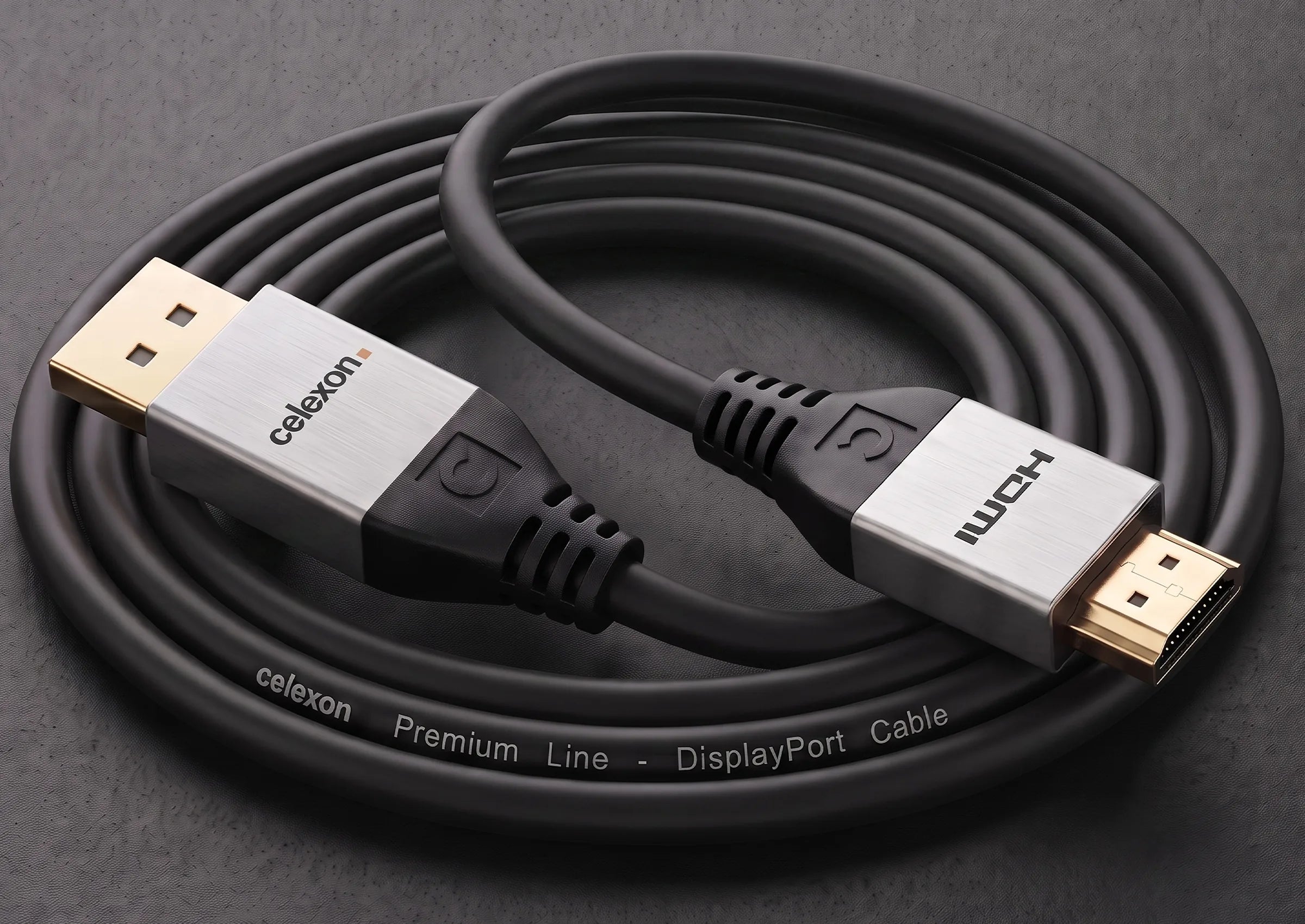 celexon DisplayPort auf HDMI Kabel 4K - Professional Line