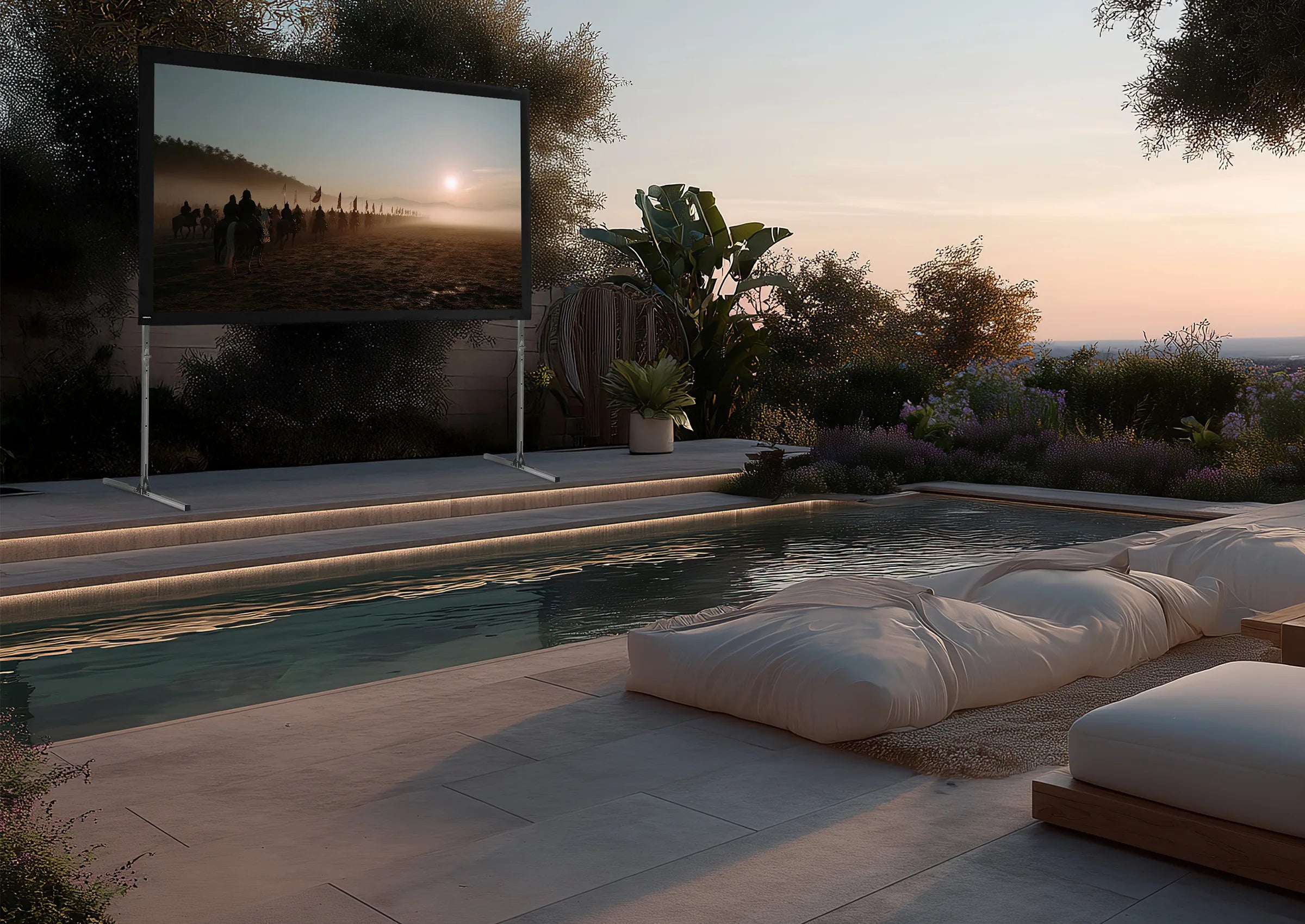 celexon Folding Frame Projector screen Mobile Expert, rear projection