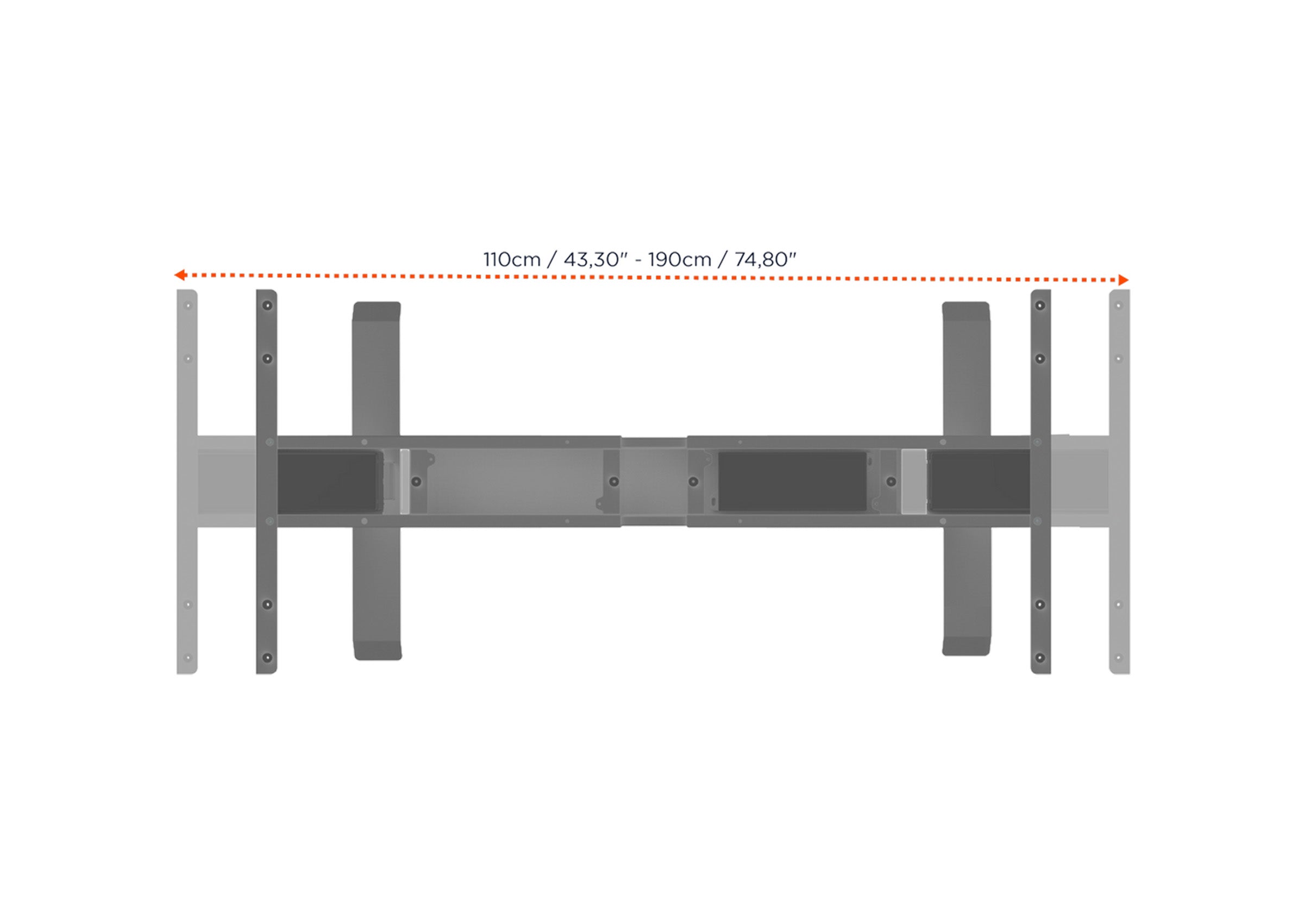 celexon electrically height-adjustable desk Professional eAdjust-58123 - incl. table top