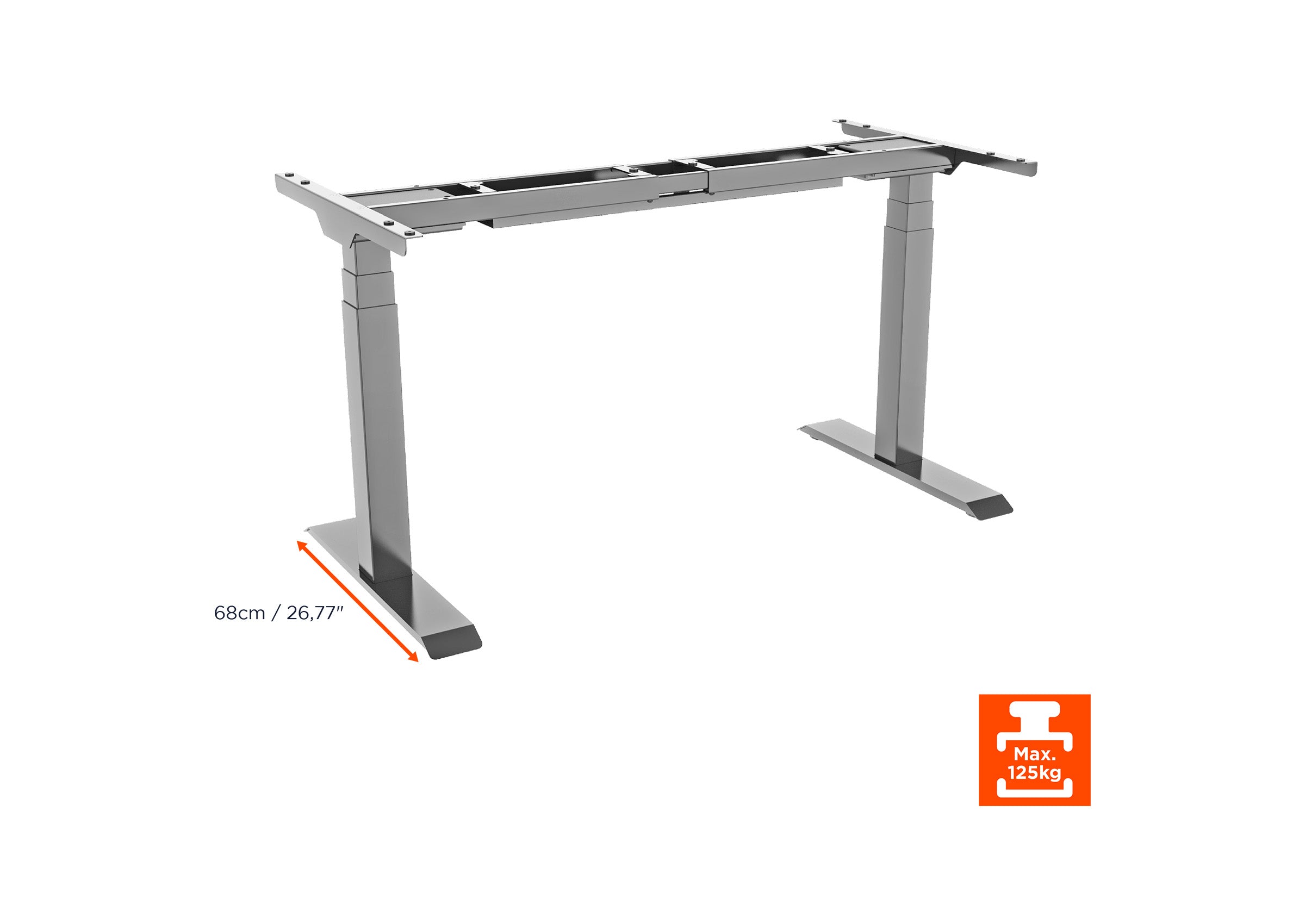 celexon electrically height-adjustable desk Professional eAdjust-58123 - incl. table top