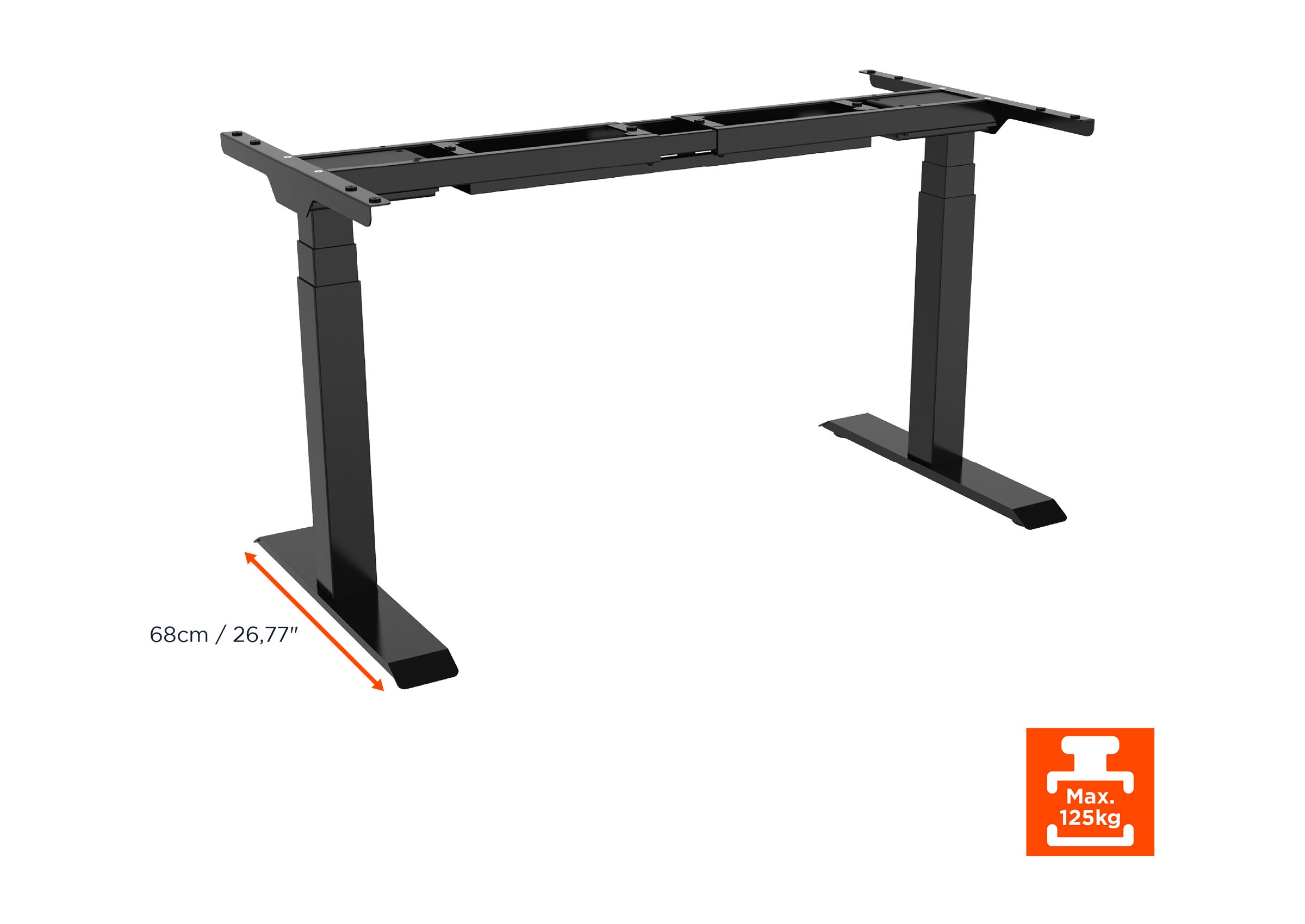 celexon electrically height-adjustable desk Professional eAdjust-58123 - incl. table top