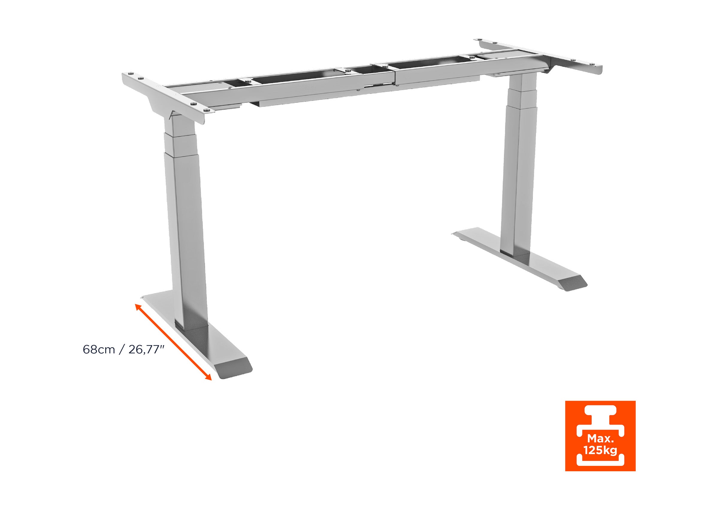 celexon electrically height-adjustable desk Professional eAdjust-58123 - incl. table top