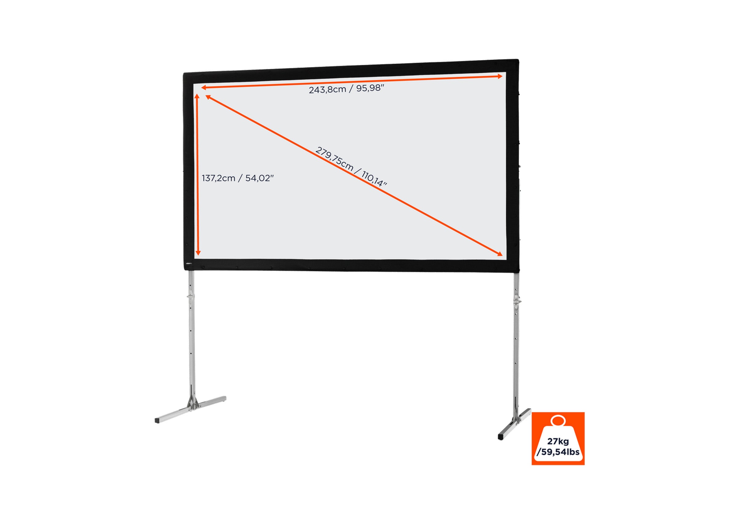 celexon Folding Frame Projector screen Mobile Expert