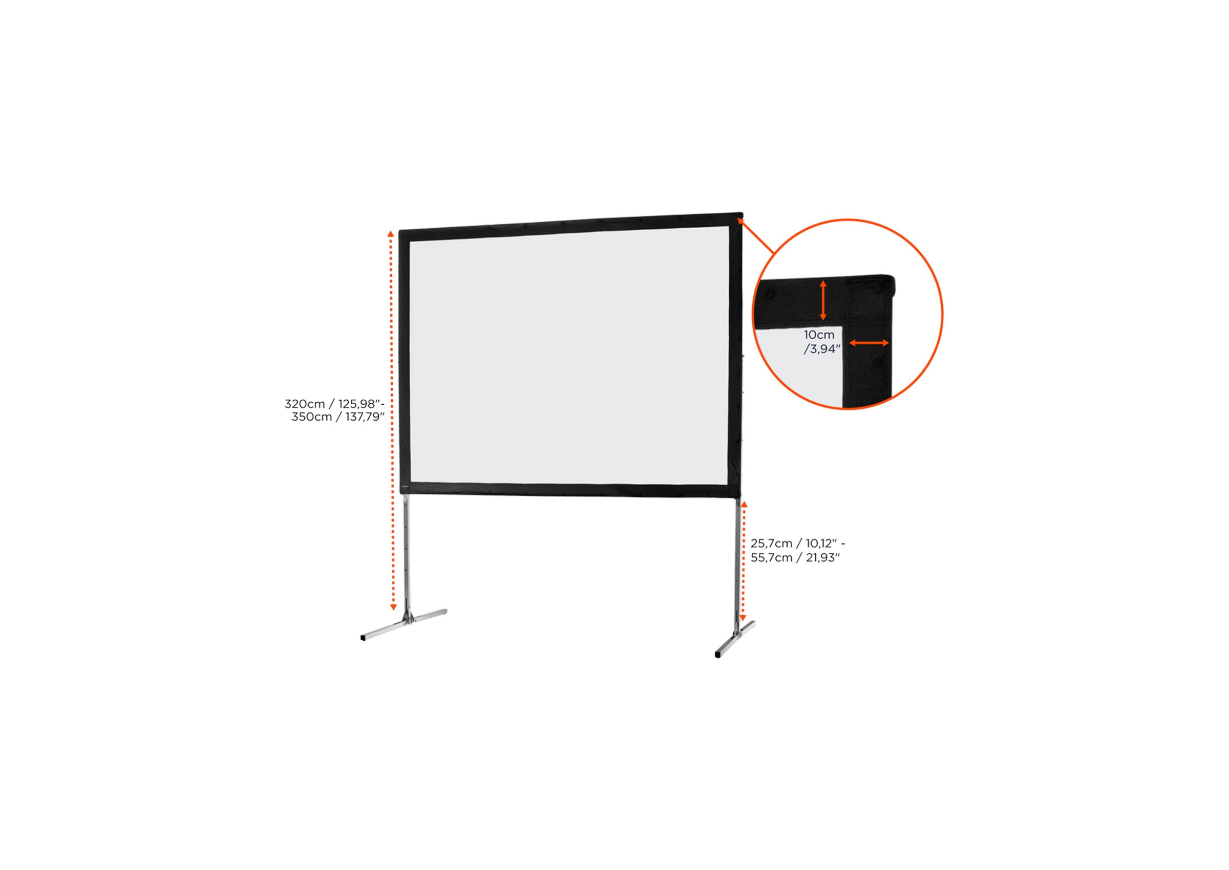 celexon Folding Frame Projector screen Mobile Expert