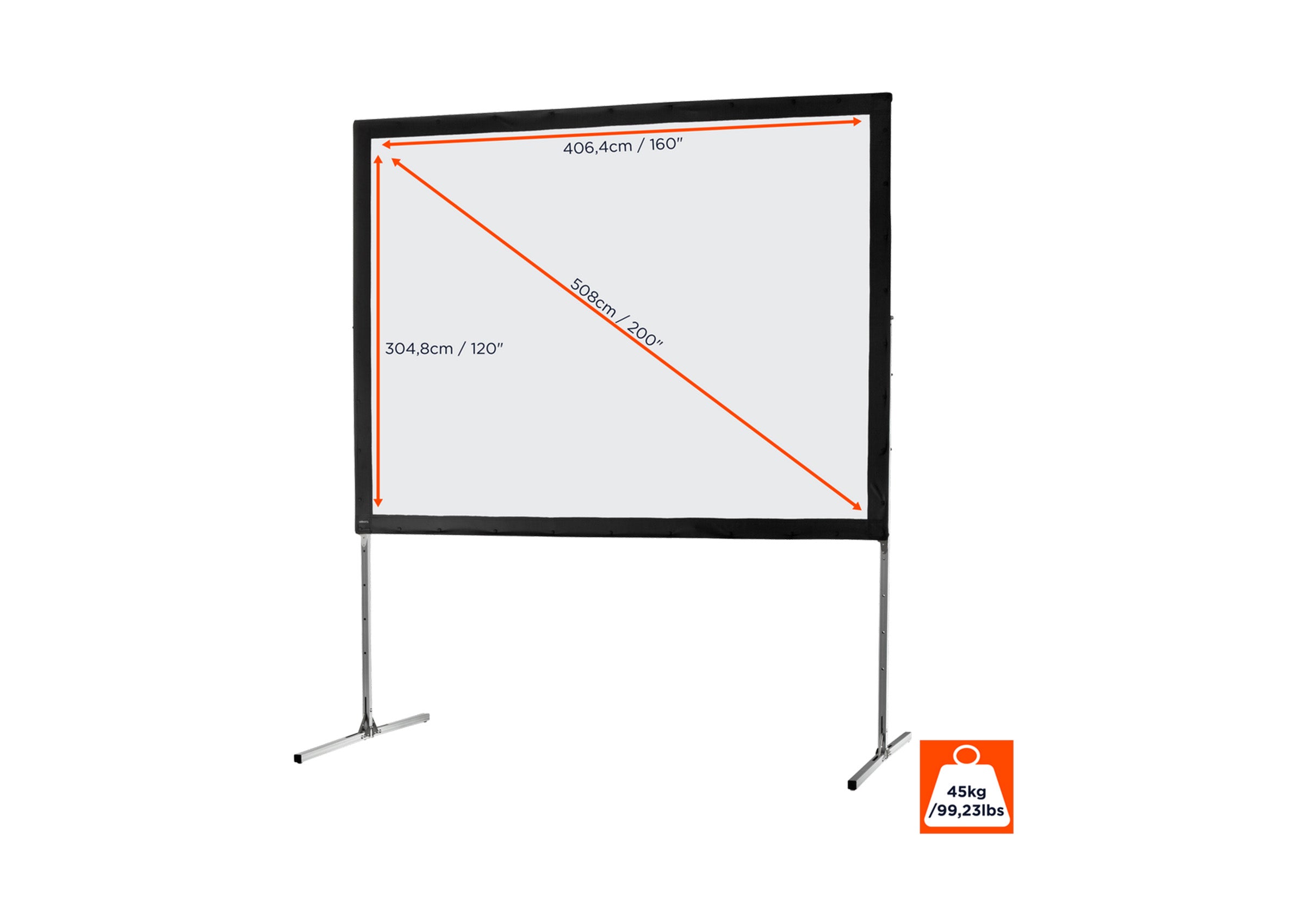 celexon Folding Frame Projector screen Mobile Expert