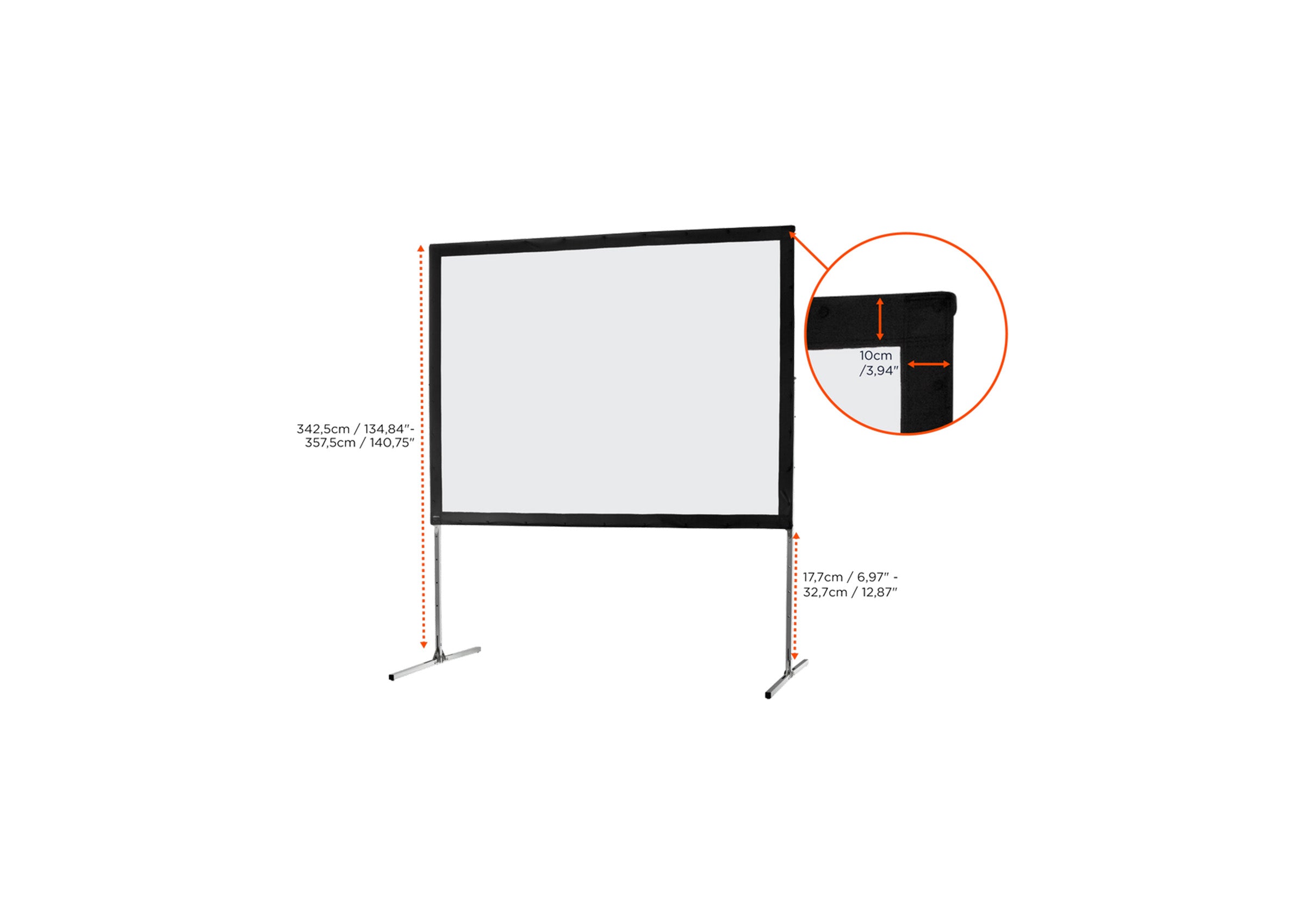 celexon Folding Frame Projector screen Mobile Expert