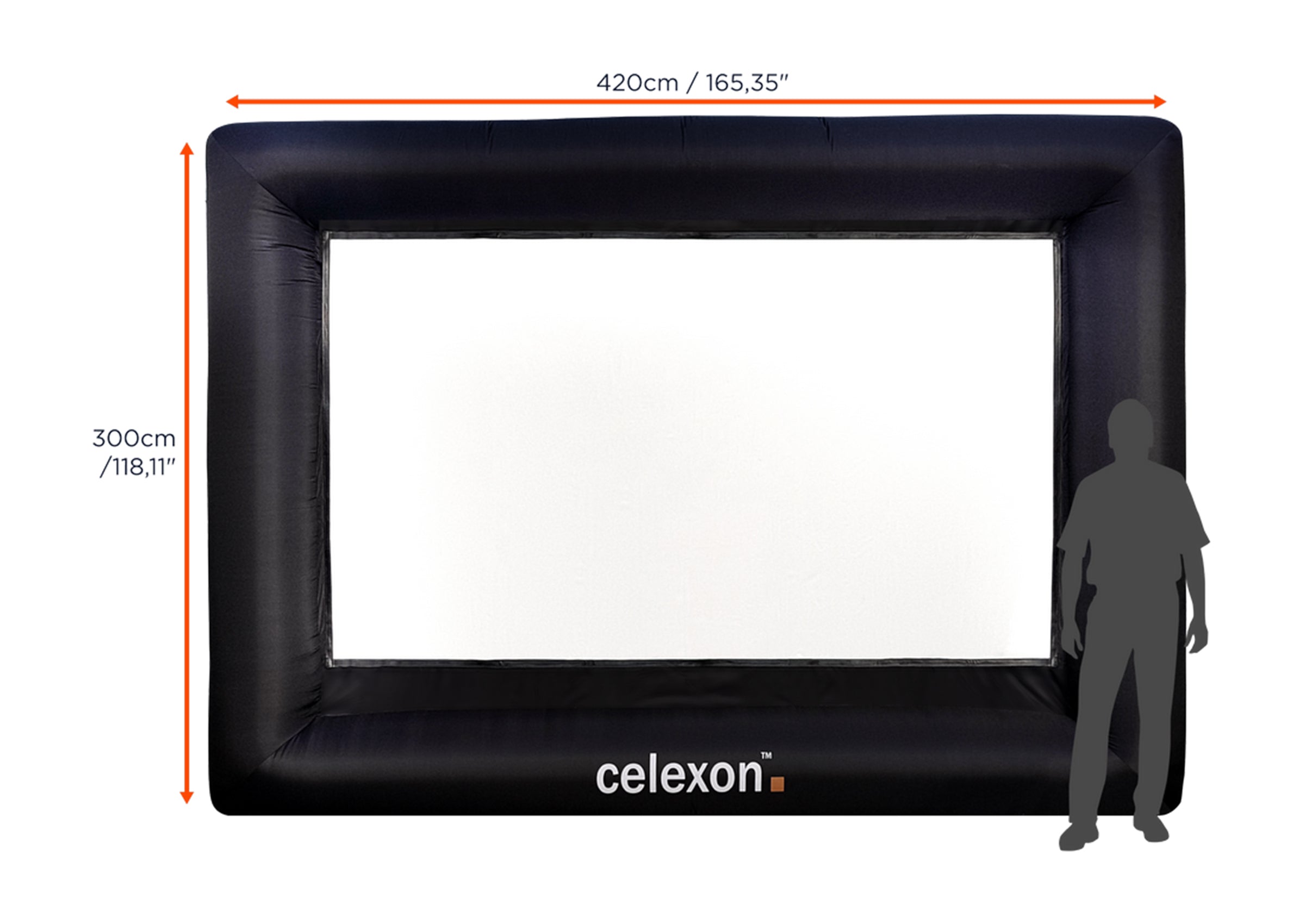 celexon inflatable outdoor projector screen INF200