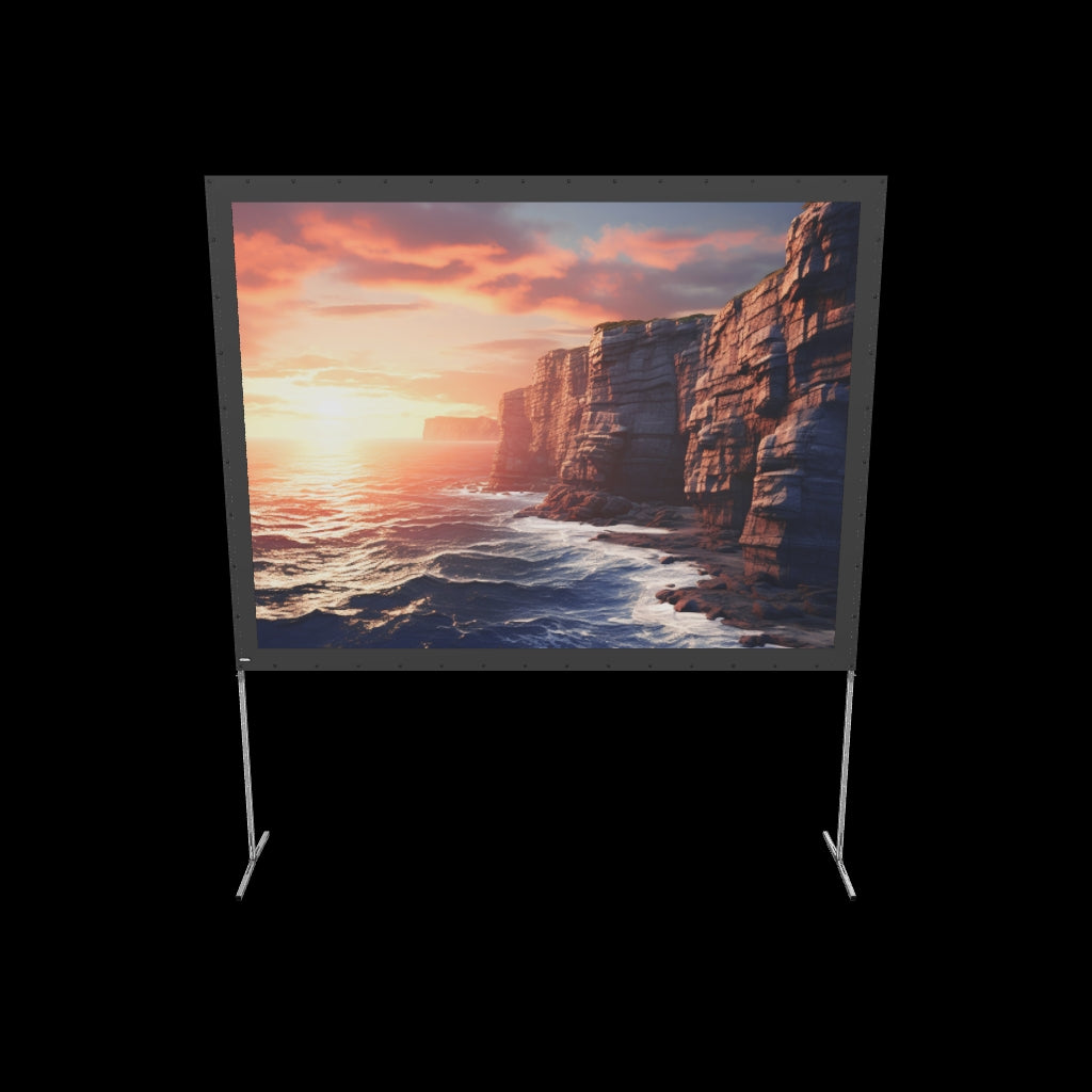 3d/AR Model of the celexon Folding Frame Projector screen 244 x 183cm Mobile Expert, front projection