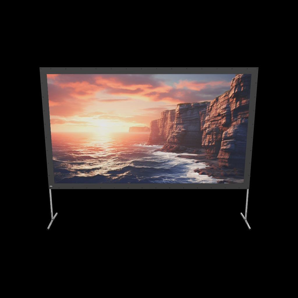 3d/AR Model of the celexon Folding Frame Projector screen 305 x 172cm Mobile Expert, front projection