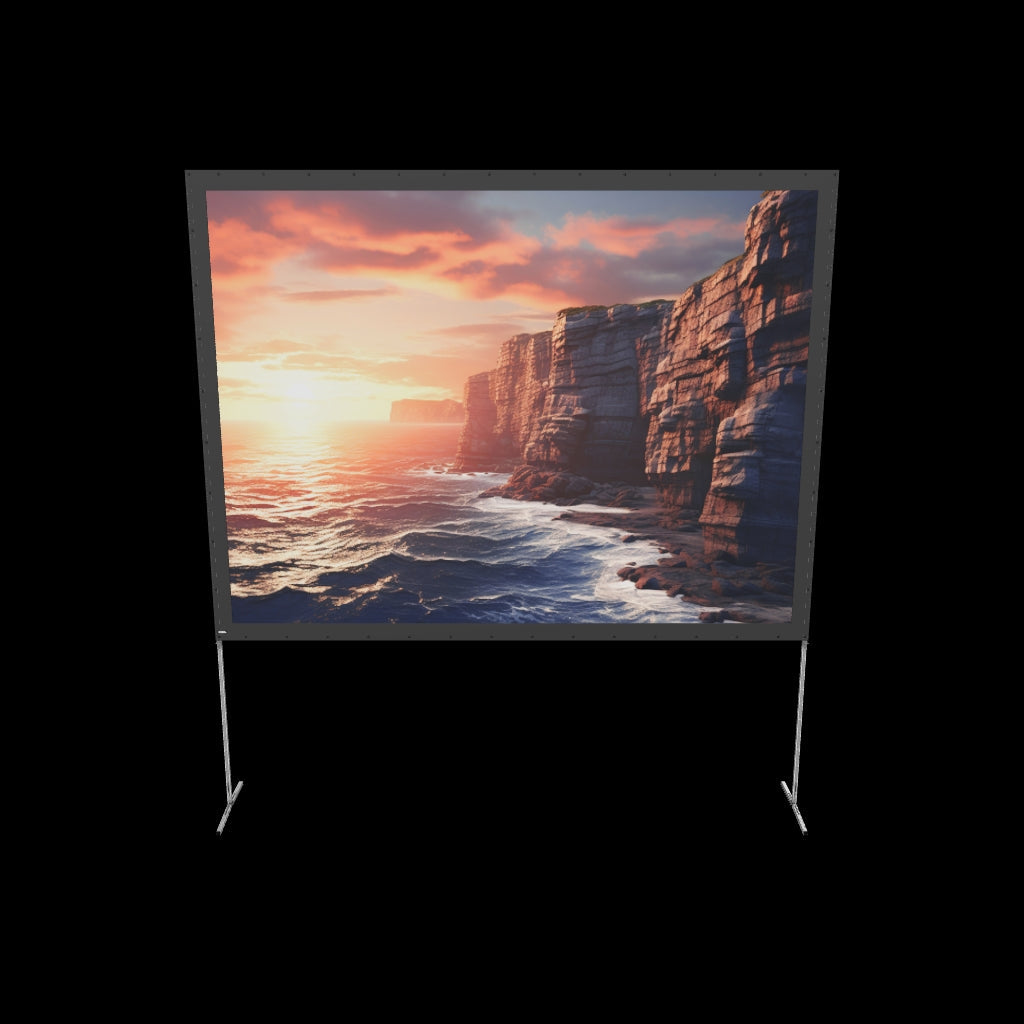 3d/AR Model of the celexon Folding Frame Projector screen 305 x 229cm Mobile Expert, front projection