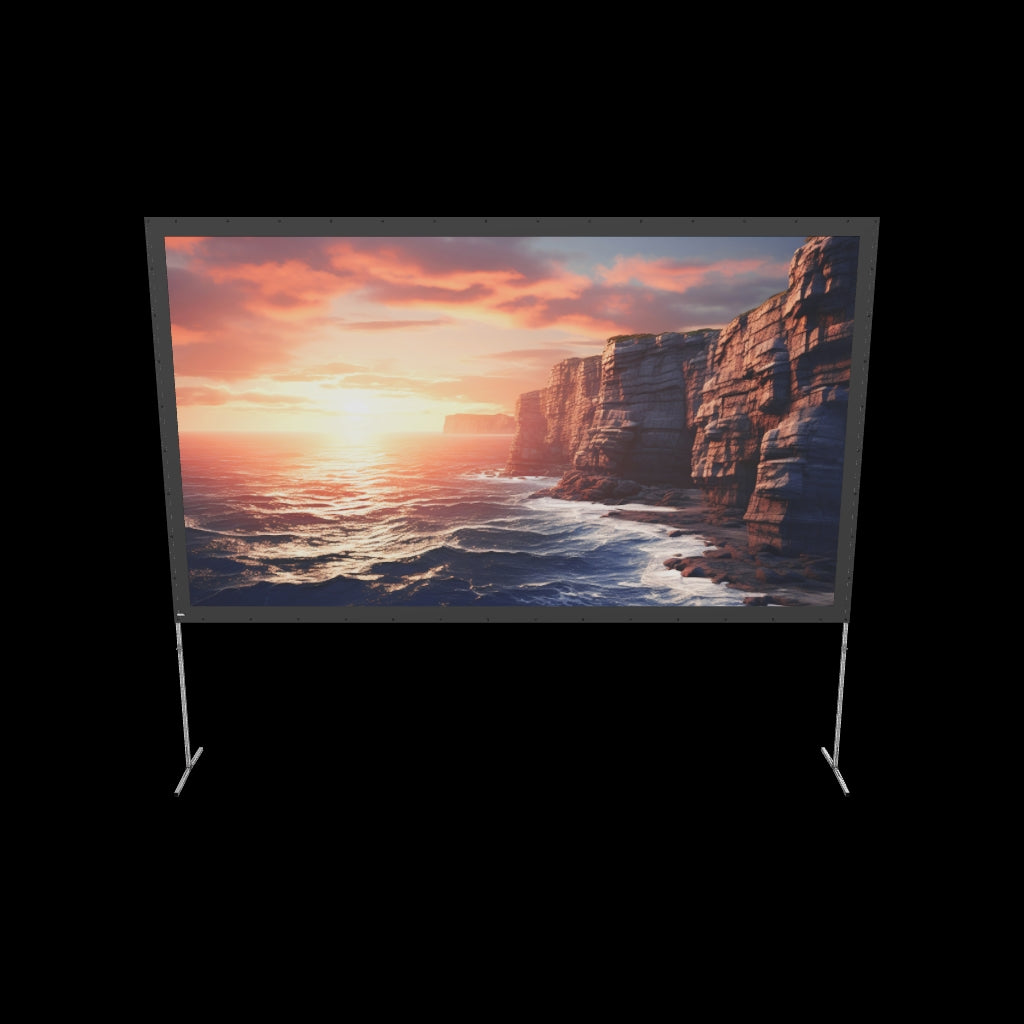 3d/AR Model of the celexon Folding Frame Projector screen 366 x 206cm Mobile Expert, front projection