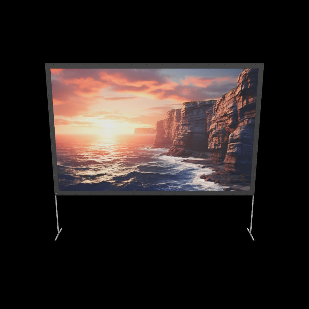 3d/AR Model of the celexon Folding Frame Projector screen 406 x 254cm Mobile Expert, front projection