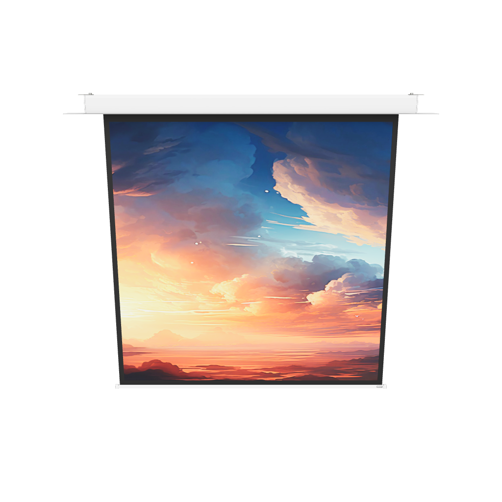 3d/AR Model of the celexon Ceiling Recessed Electric Professional Plus Projector Screen 160x160 1-1
