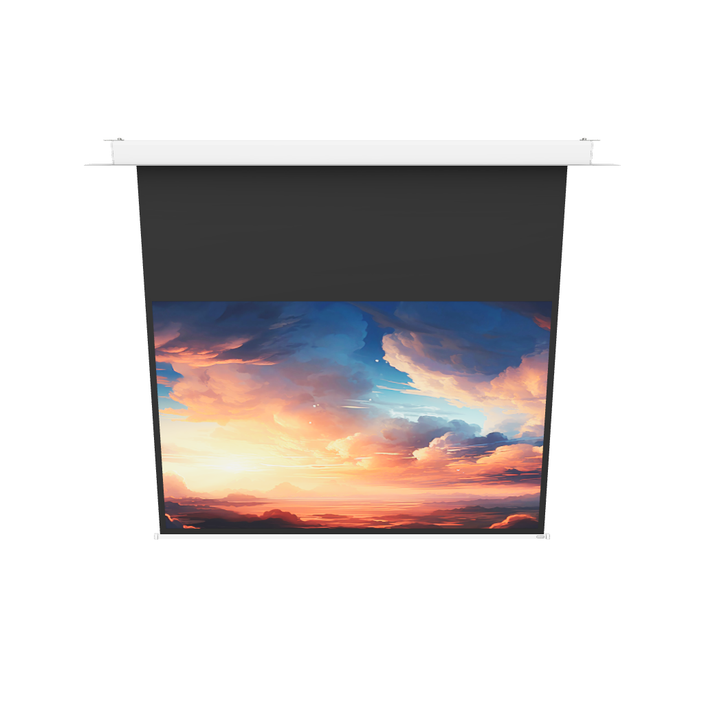 3d/AR Model of the celexon Ceiling Recessed Electric Professional Plus Projector Screen 180x112