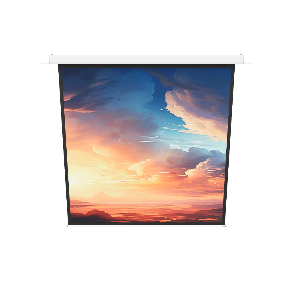 3d/AR Model of the celexon Ceiling Recessed Electric Professional Plus Projector Screen 200x200
