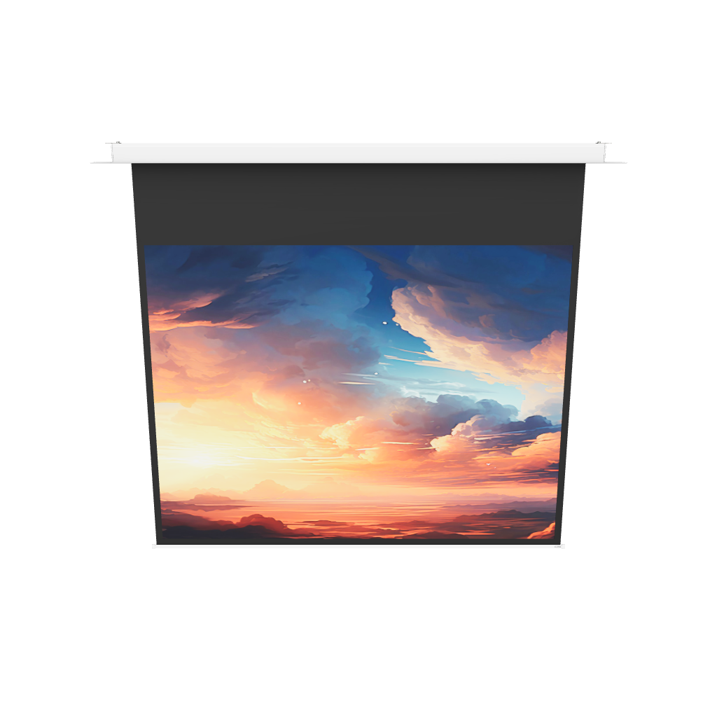 3d/AR Model of the celexon Ceiling Recessed Electric Professional Plus Projector Screen 240x180 