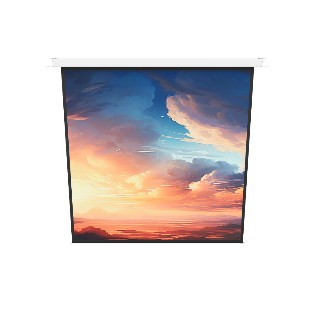 3d/AR Model of the celexon Ceiling Recessed Electric Professional Plus Projector Screen 240x240 1-1