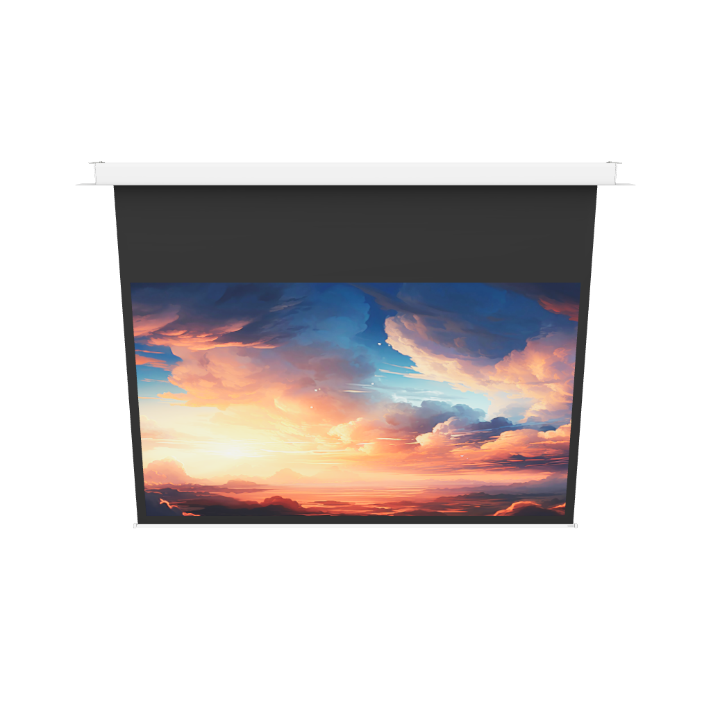 3d/AR Model of the celexon Ceiling Recessed Electric Professional Plus Projector Screen 280x158 16-9