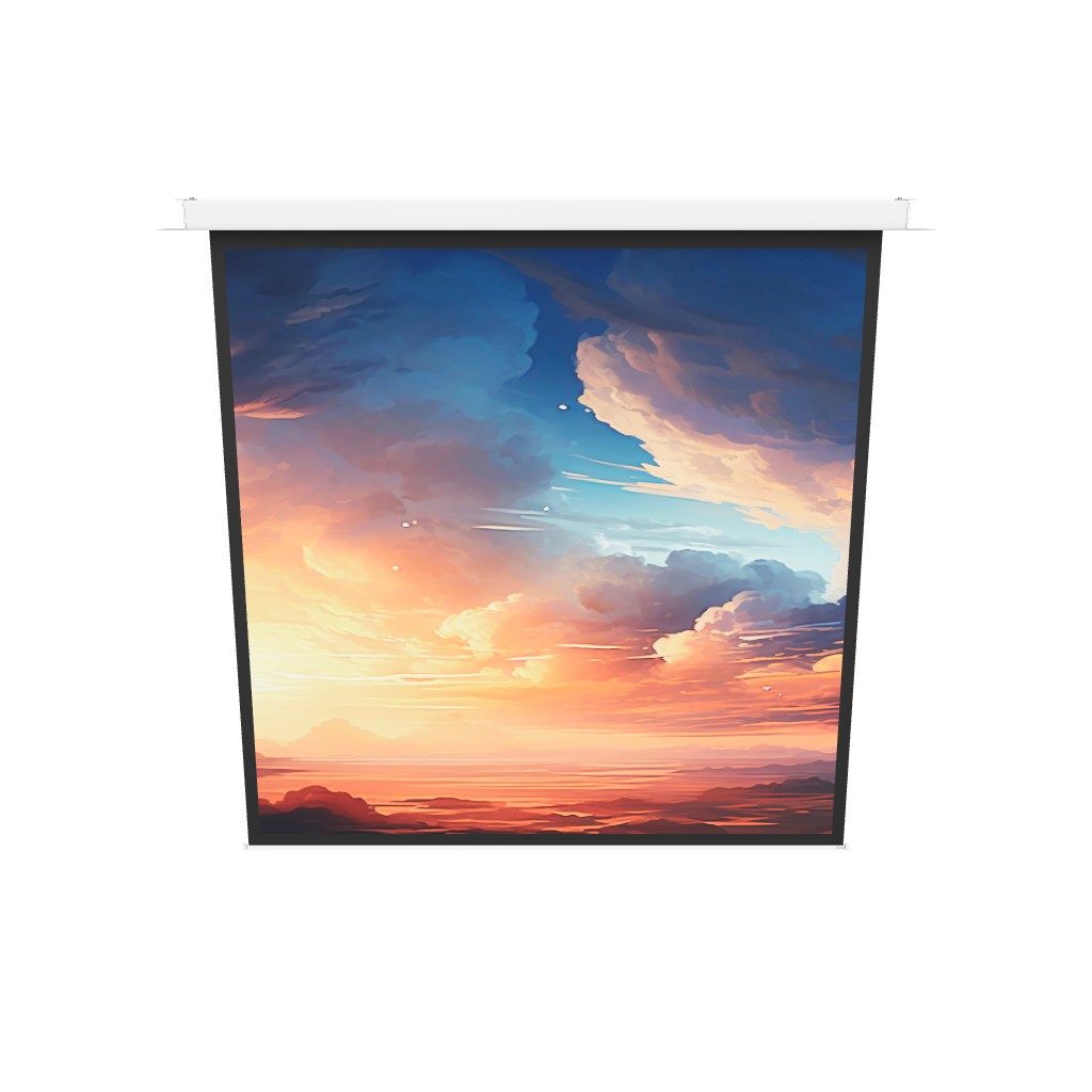 3d/AR Model of the celexon Ceiling Recessed Electric Professional Plus Projector Screen 280x280 1-1