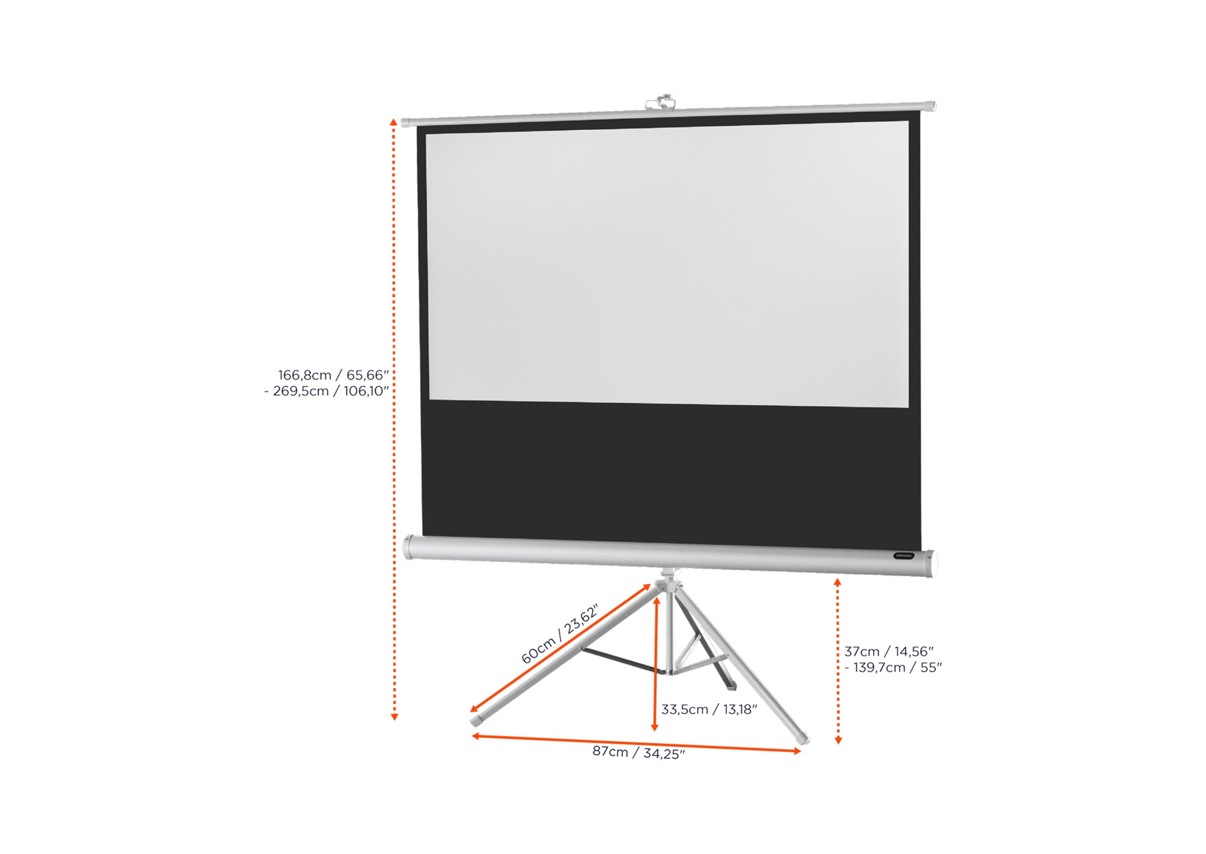 celexon screen Tripod Economy Projector Screen - white edition