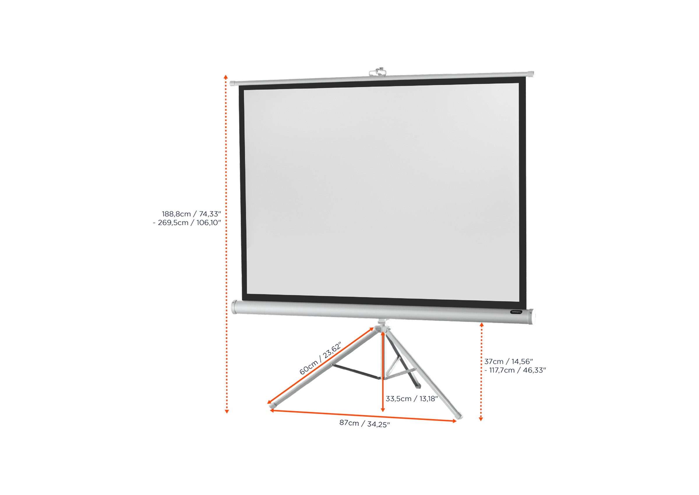 celexon screen Tripod Economy Projector Screen - white edition