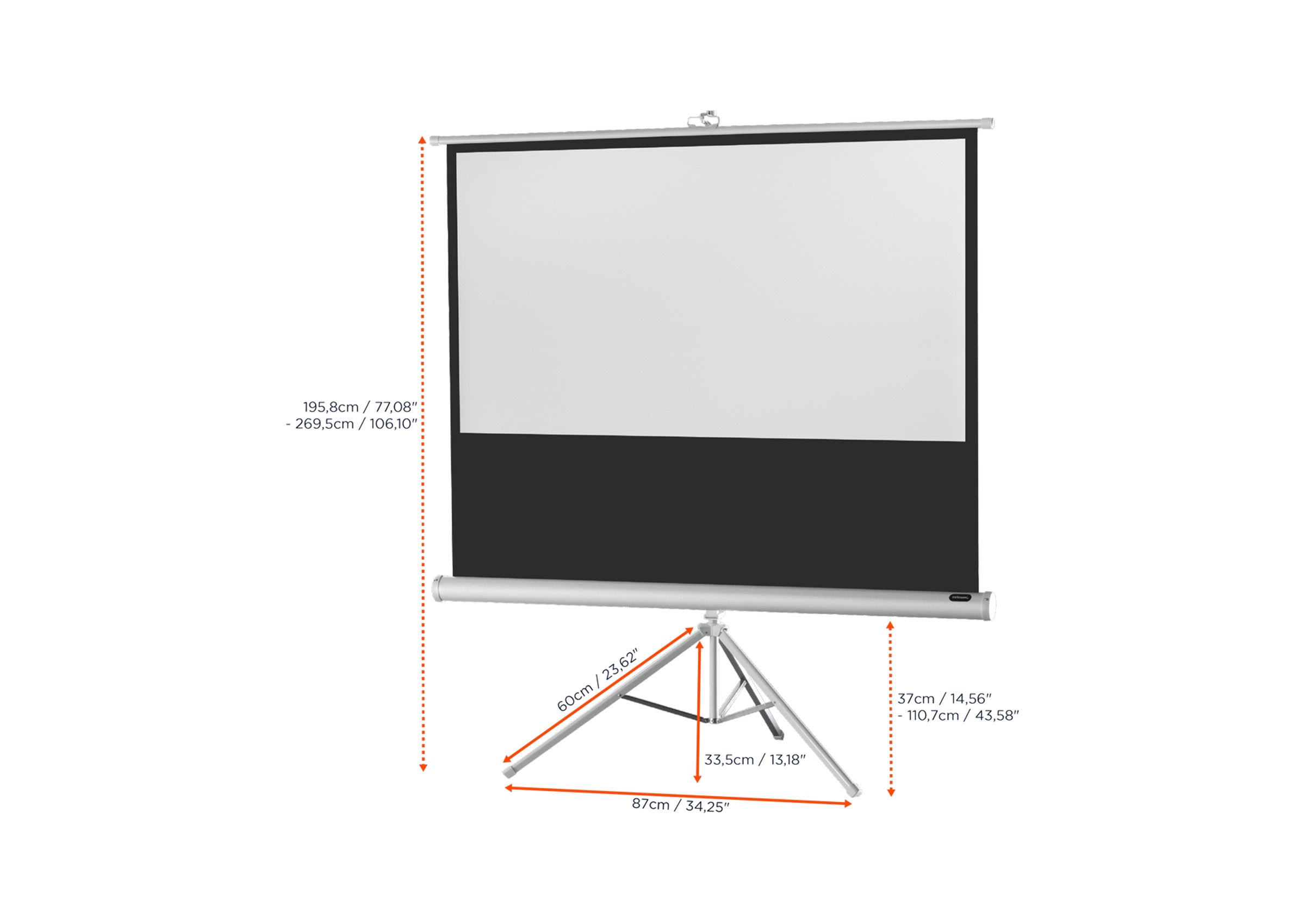 celexon screen Tripod Economy Projector Screen - white edition