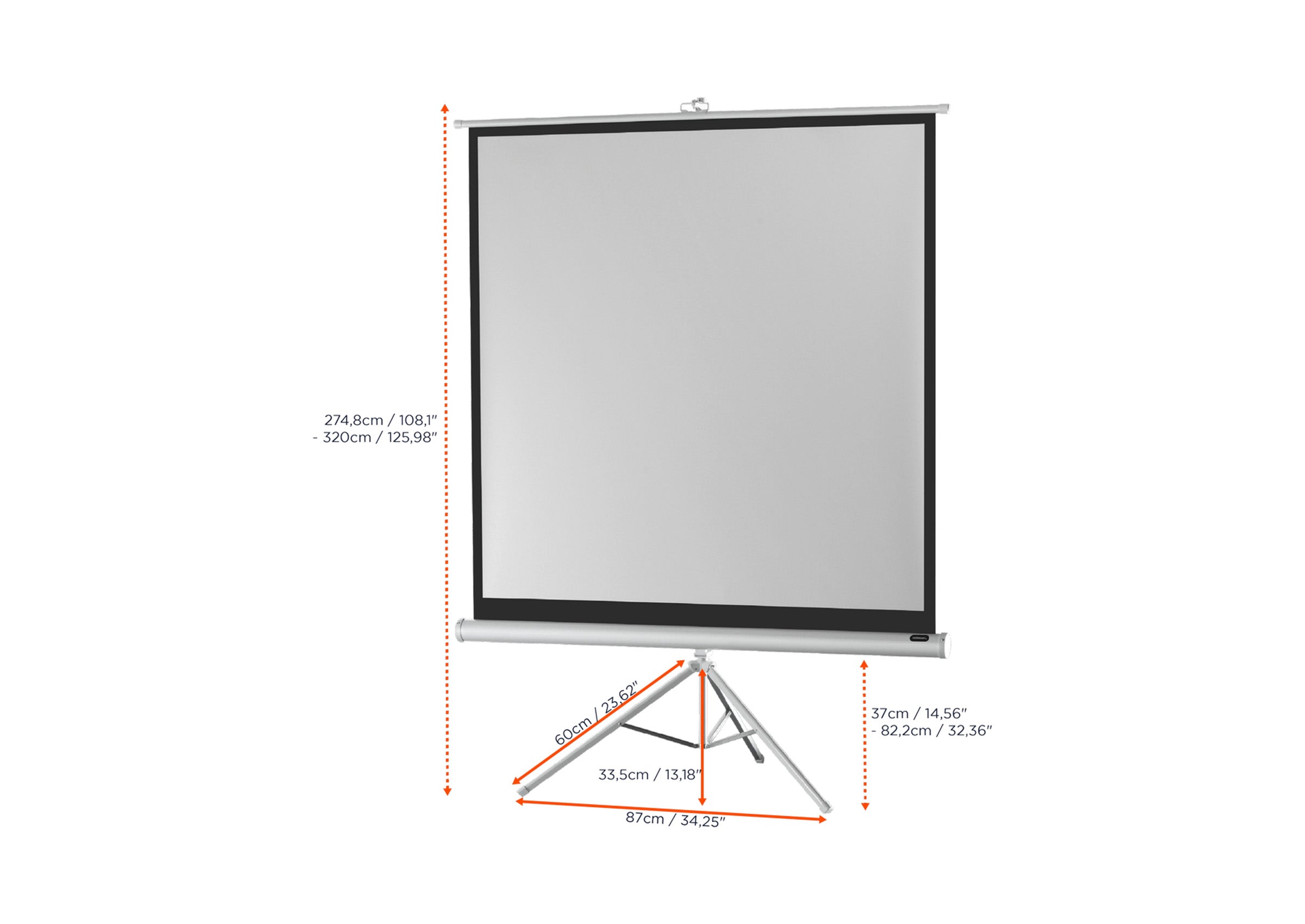 celexon screen Tripod Economy Projector Screen - white edition