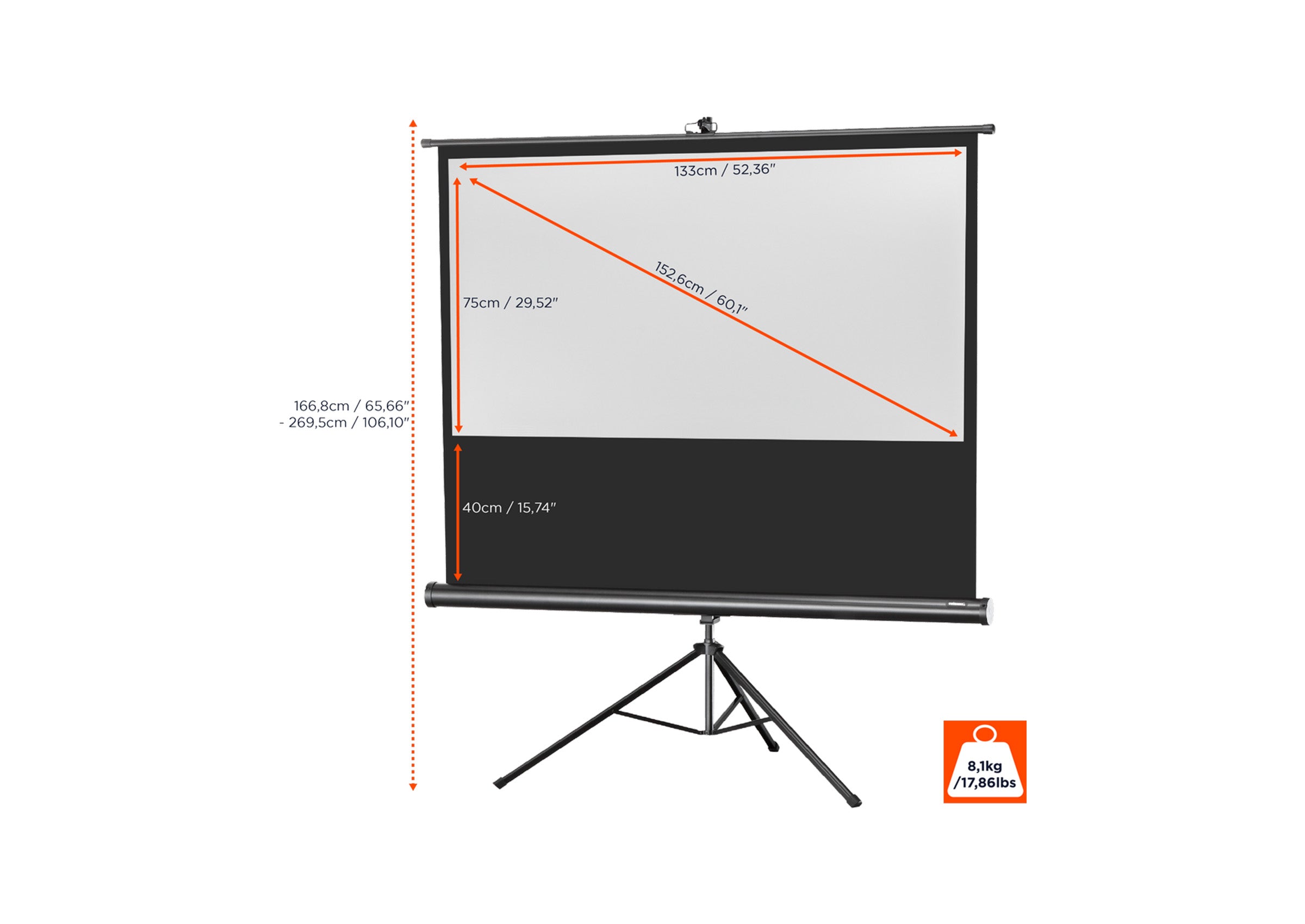 celexon screen Tripod Economy Projector Screen