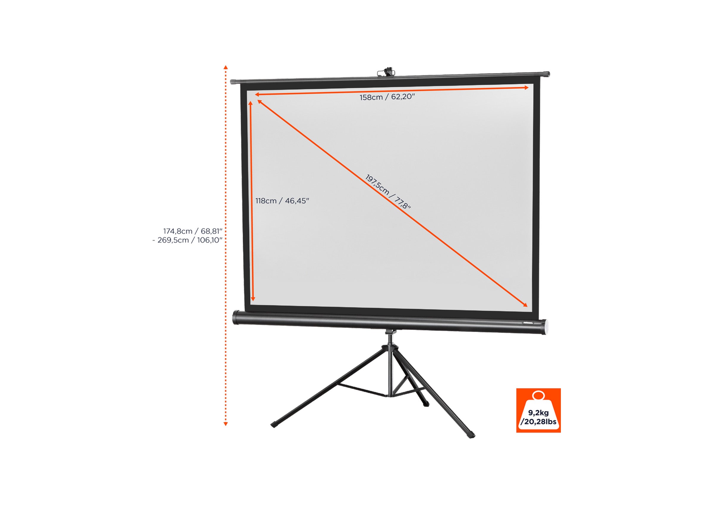 celexon screen Tripod Economy Projector Screen