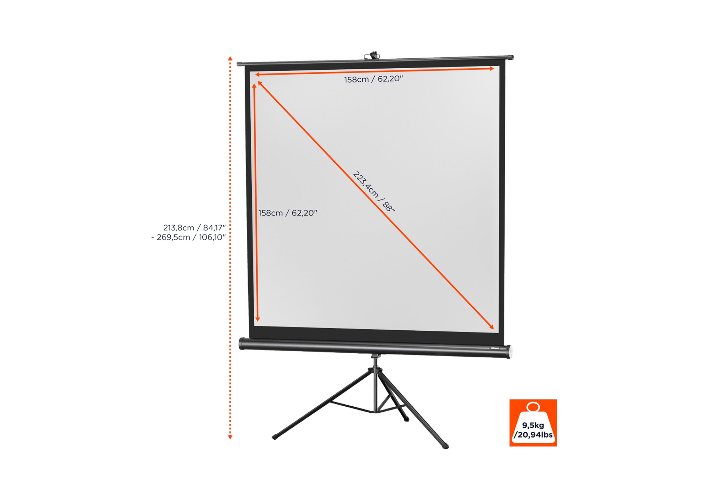 celexon screen Tripod Economy Projector Screen