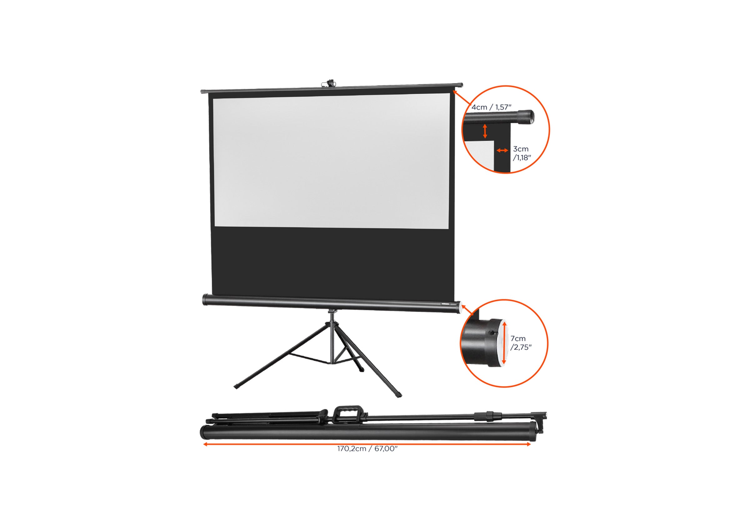 celexon screen Tripod Economy Projector Screen