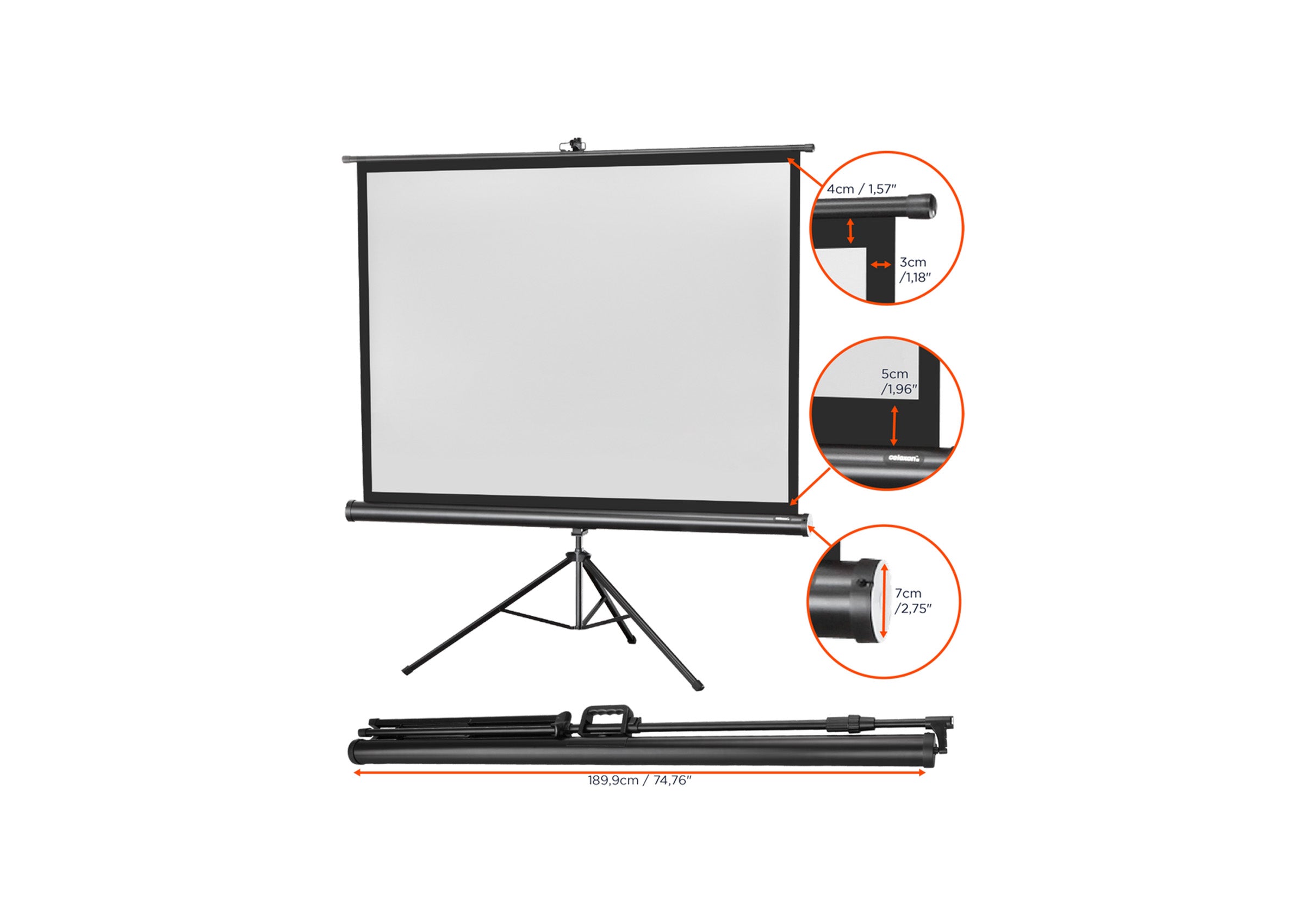 celexon screen Tripod Economy Projector Screen