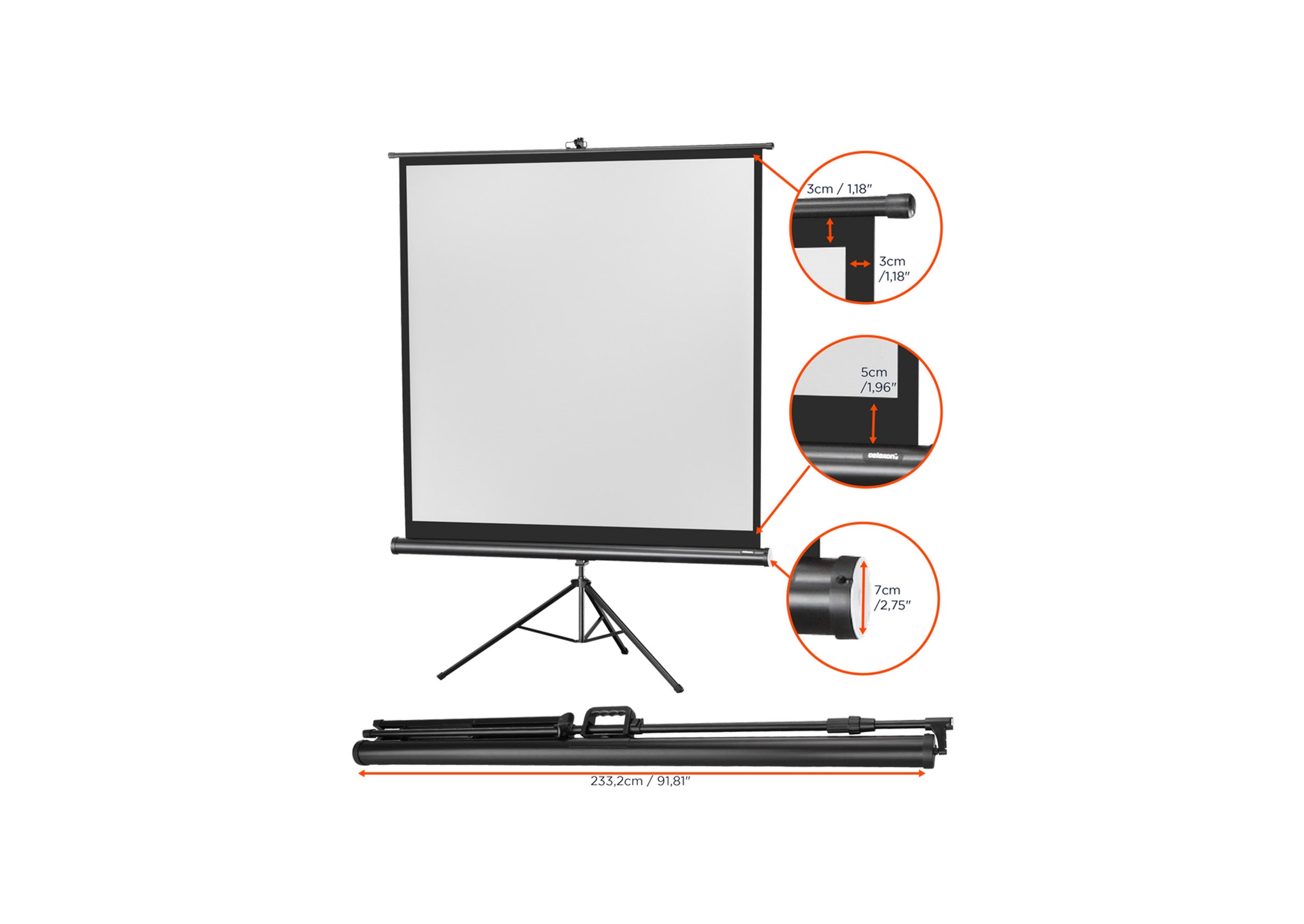 celexon screen Tripod Economy Projector Screen