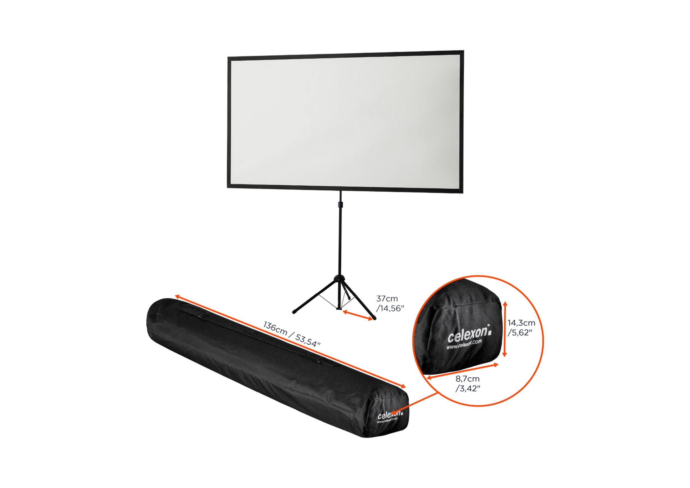 celexon Tripod screen Ultra Light-weight