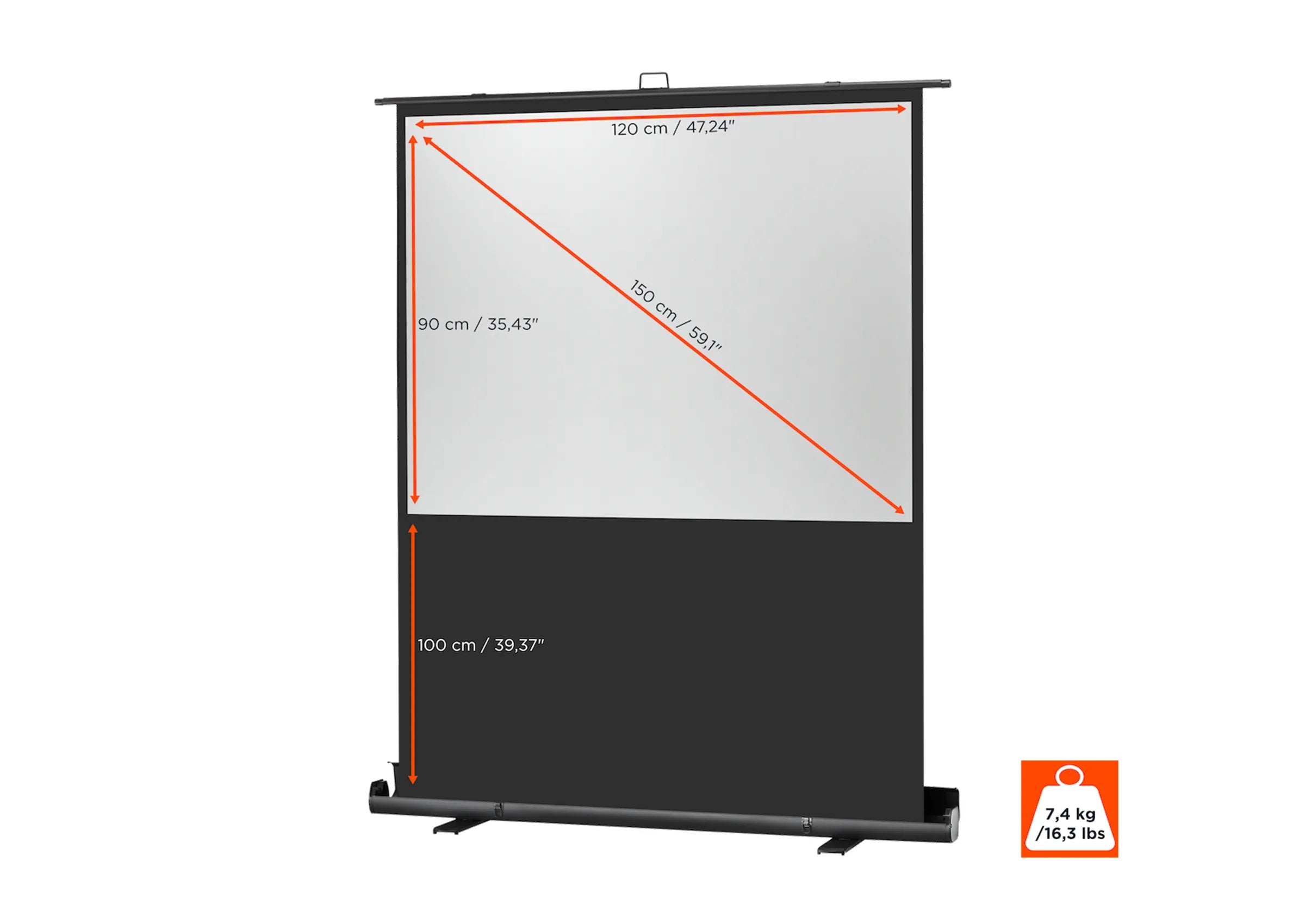 celexon Ultramobil Professional Plus pantalla portátil