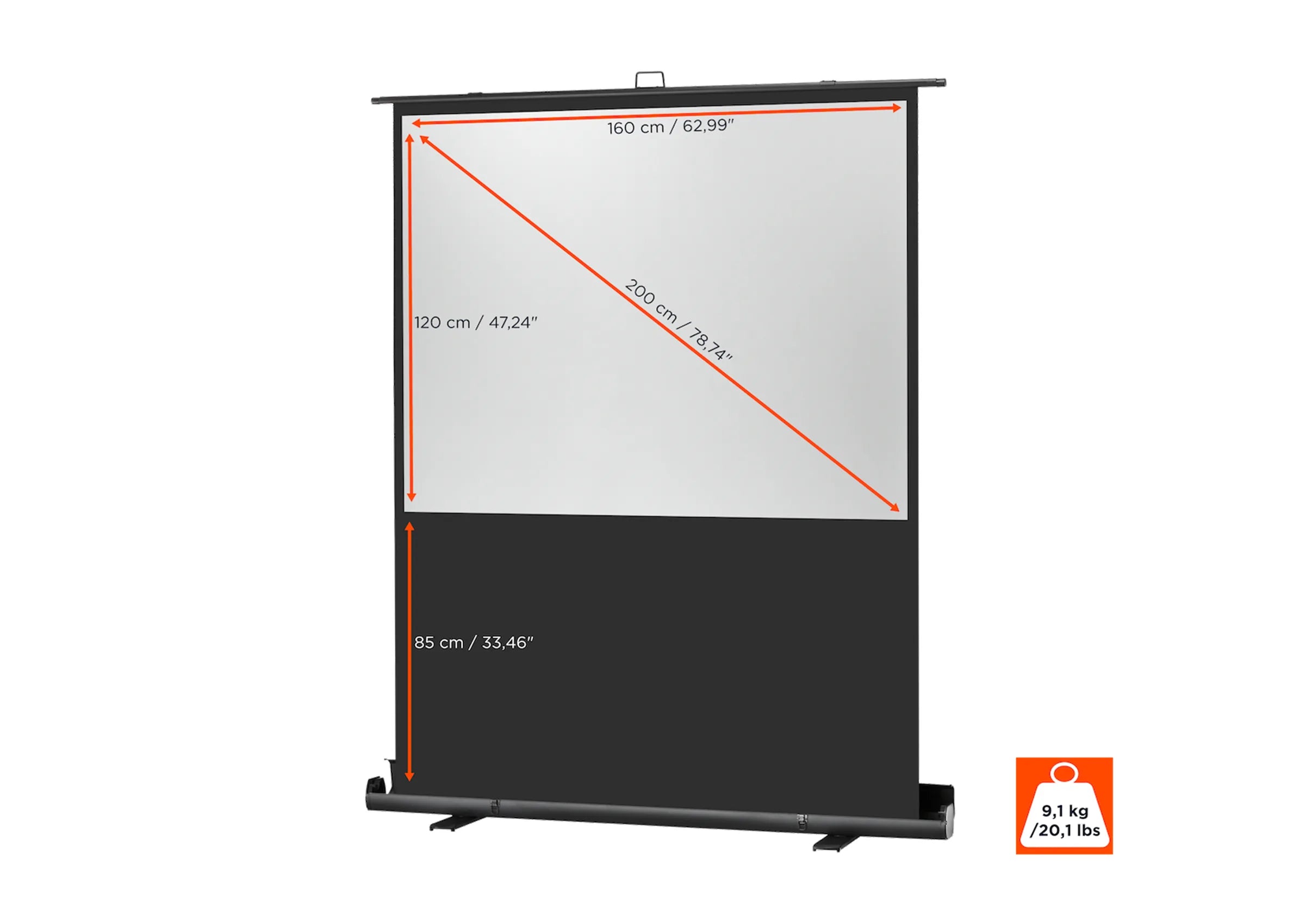 celexon Ultramobil Professional Plus pantalla portátil