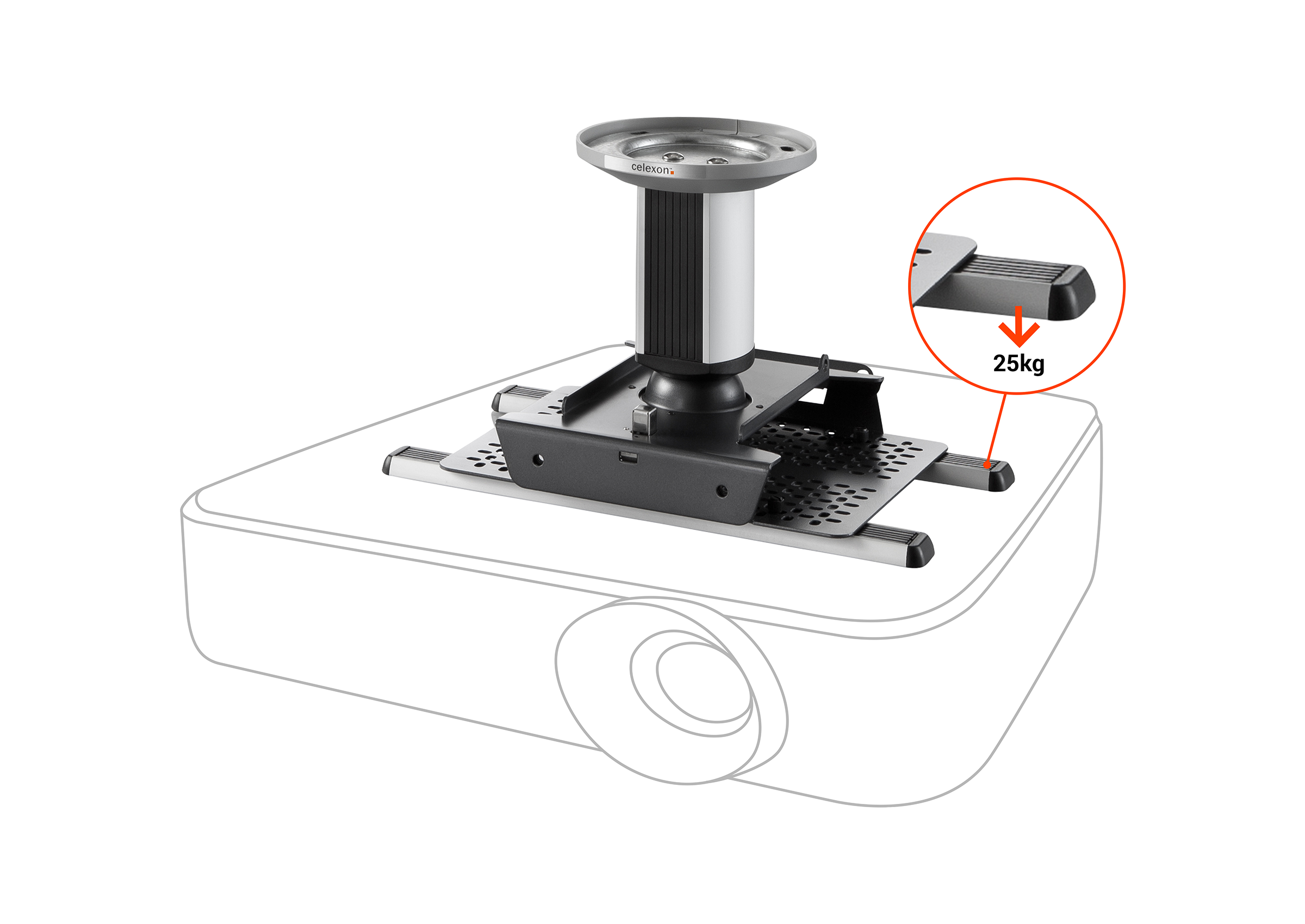 celexon universal ceiling mount MultiCel Expert