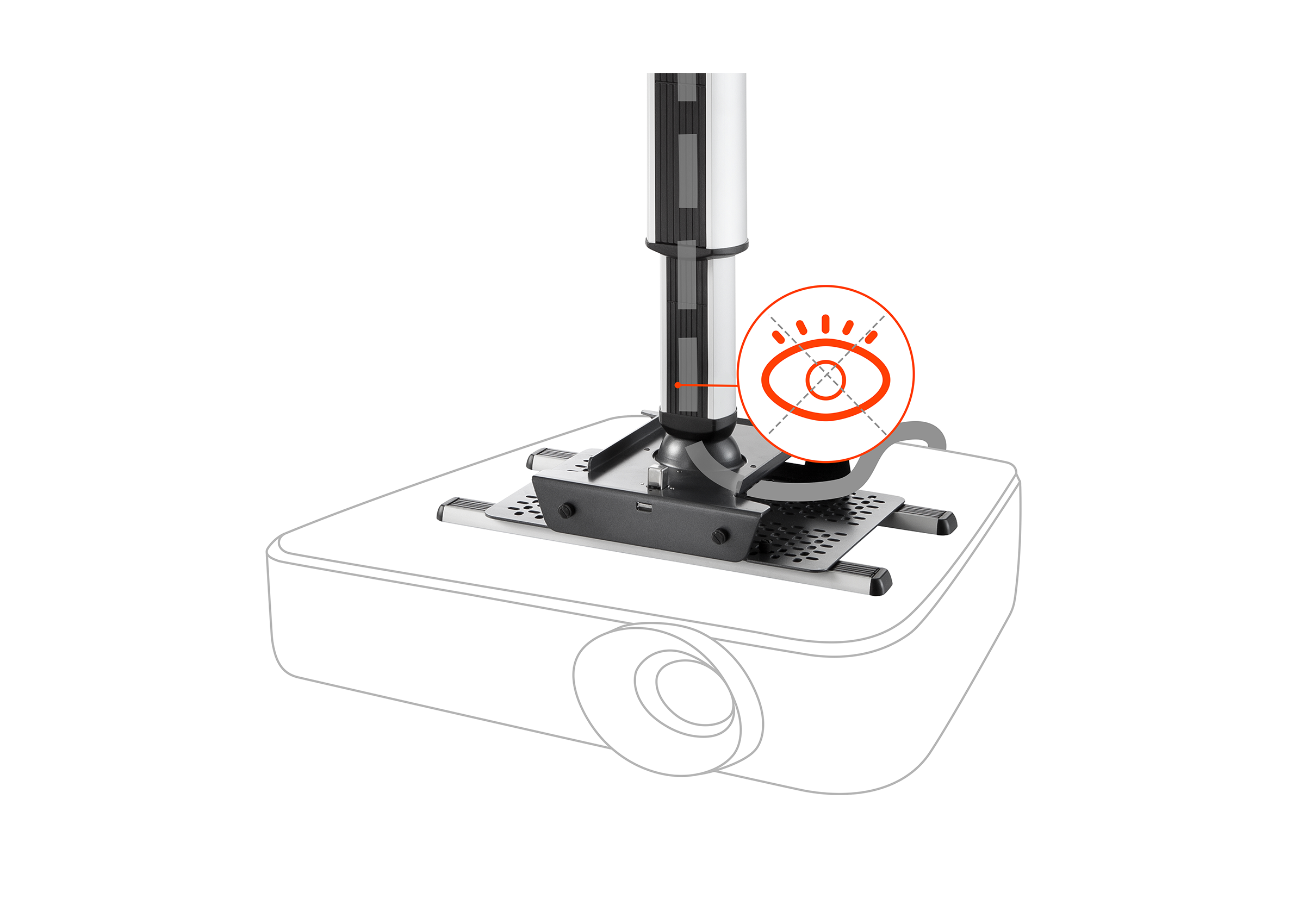 celexon Deckenhalterung universal MultiCel Expert